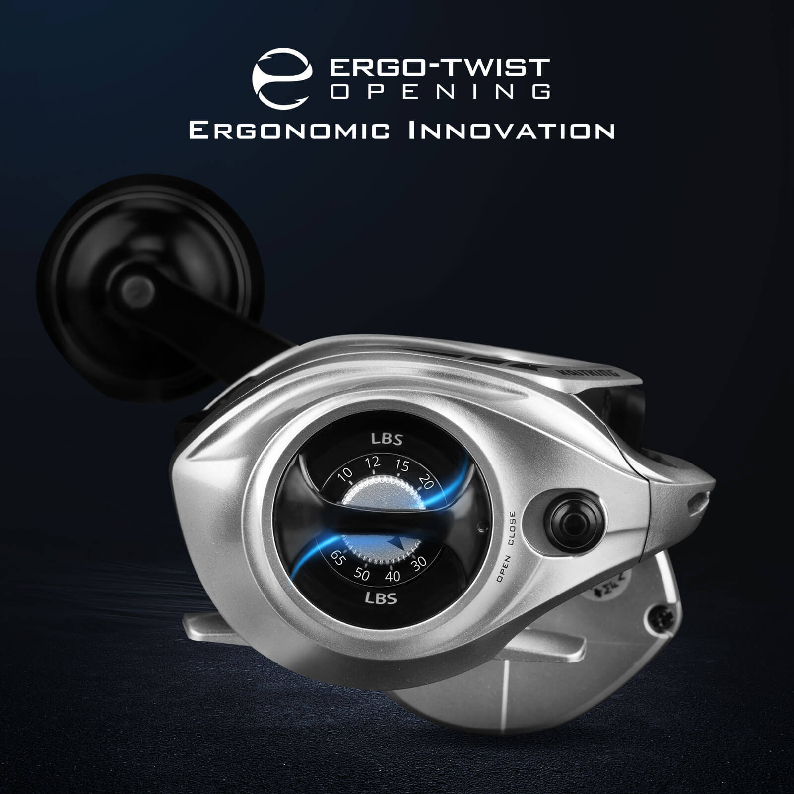 KastKing Kapstan Elite 300 Powerful Handle Baitcasting Reel 5.4:1 / Right Handed KastKing Kapstan Elite 300 Powerful Handle Baitcasting Reel 5.4:1 / Right Handed