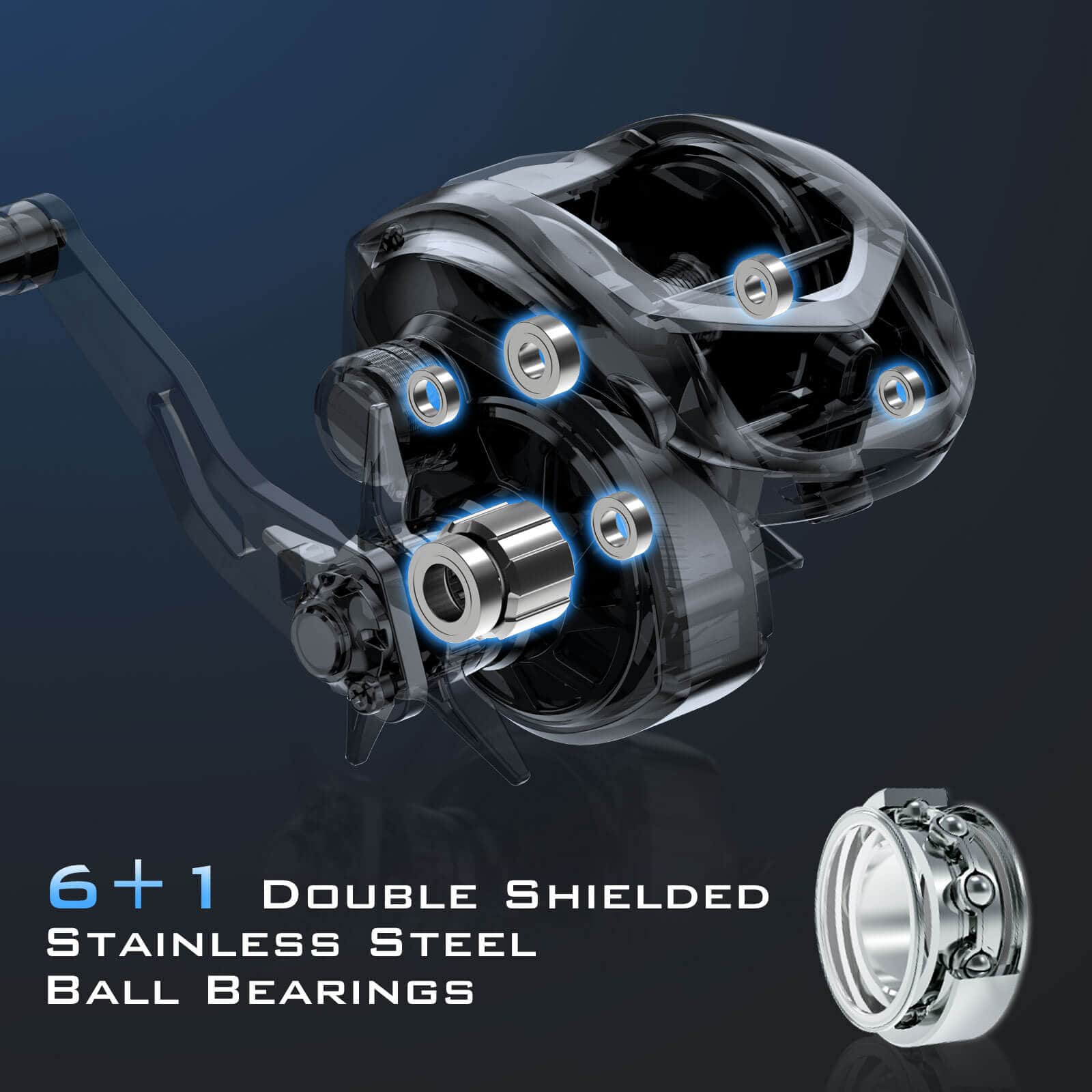 KastKing Kapstan Elite 300 Powerful Handle Baitcasting Reel 5.4:1 / Right Handed KastKing Kapstan Elite 300 Powerful Handle Baitcasting Reel 5.4:1 / Right Handed
