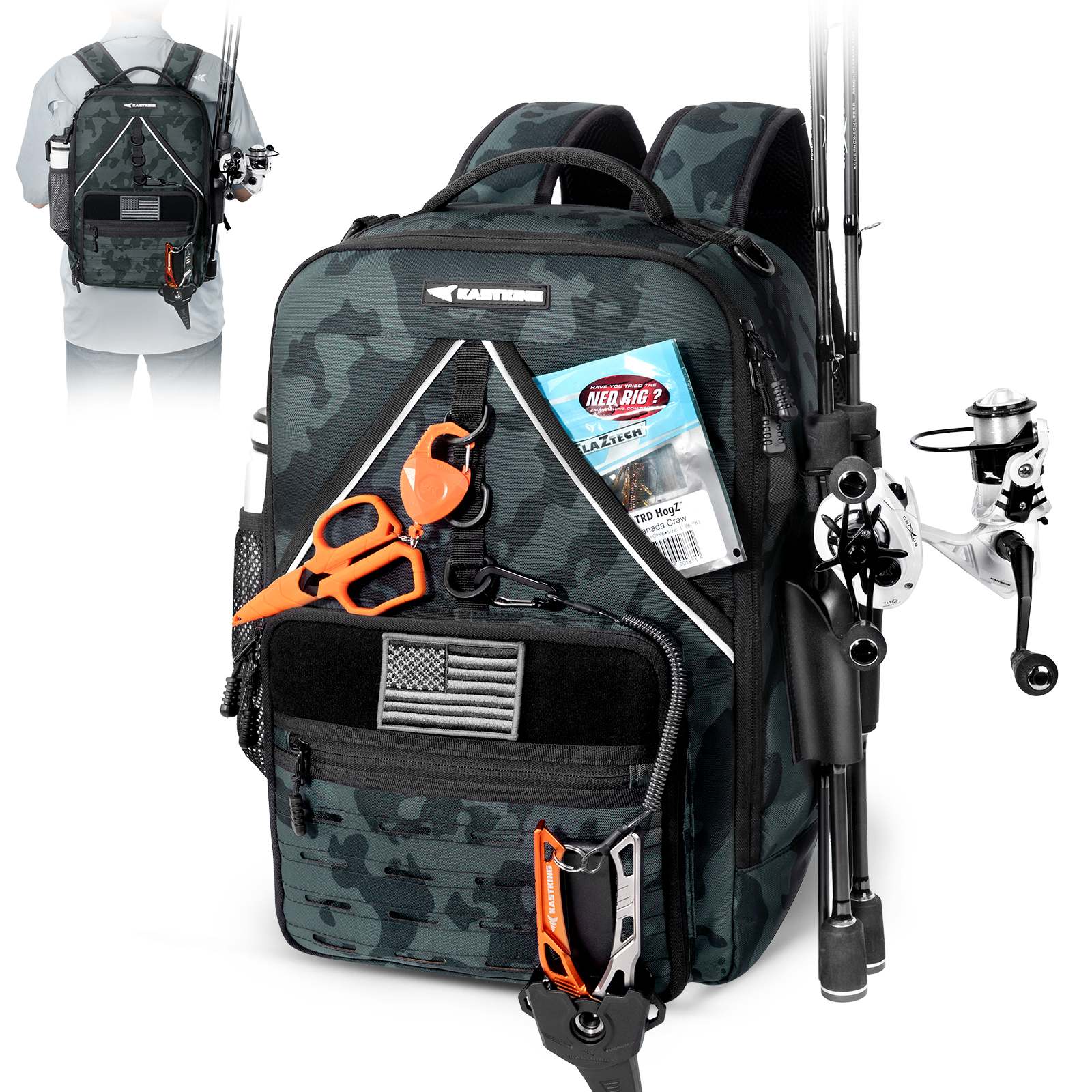 KastKing KarryAll KastMate Fishing Tackle Backpack