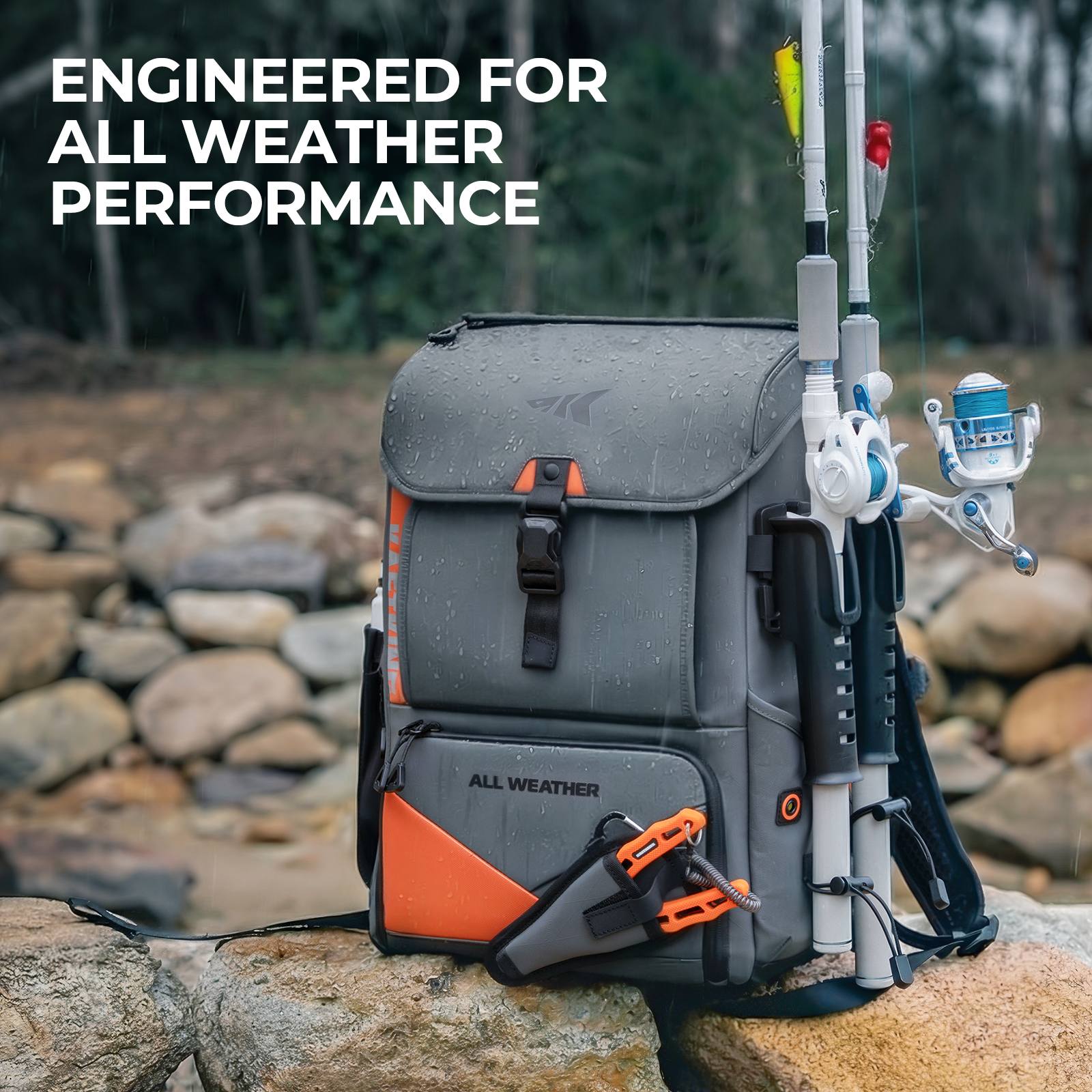 KastKing All Weather Fishing Tackle Backpack KastKing All Weather Fishing Tackle Backpack