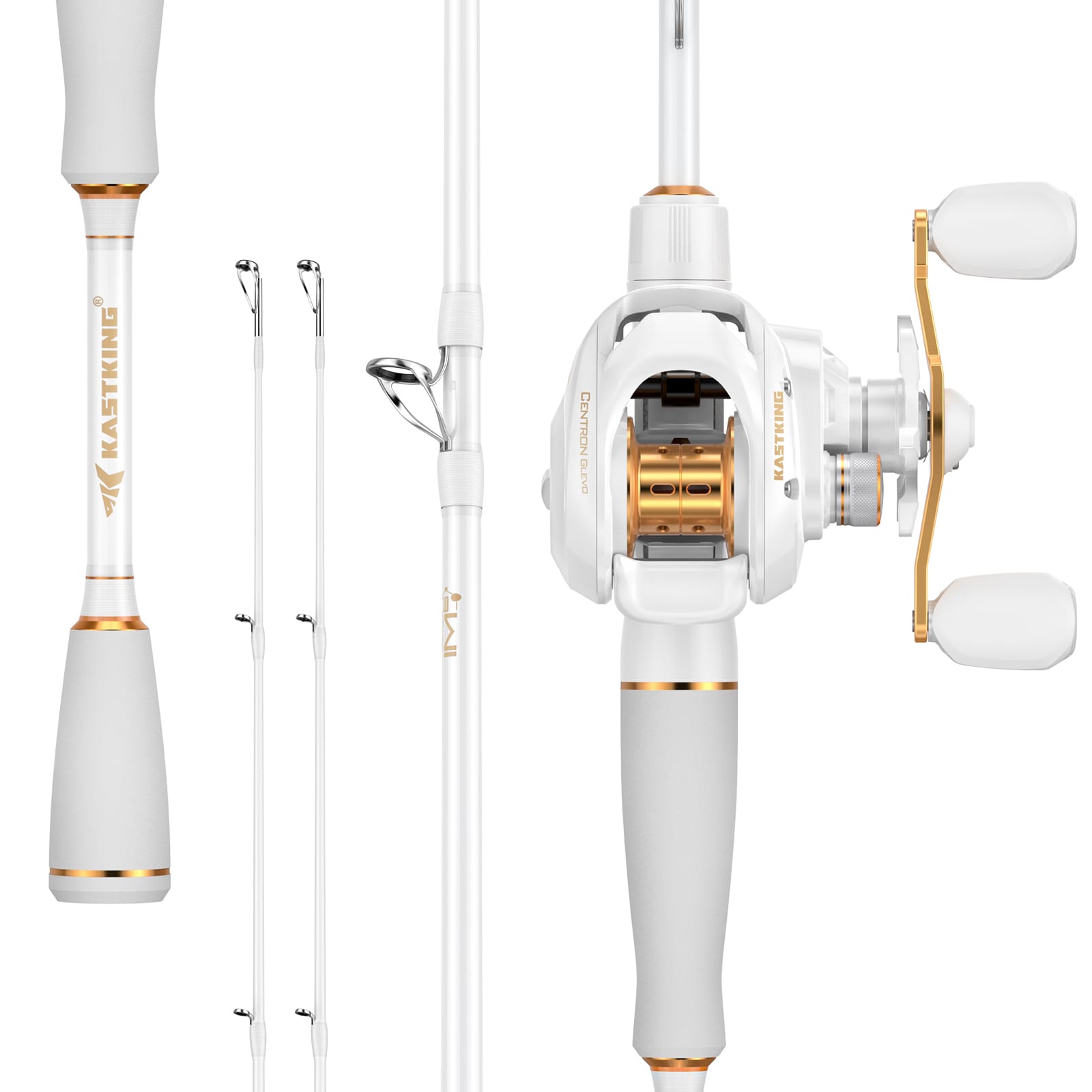 KastKing Centron Glevo Twin-Tip Baitcaster Rod and Reel Combo