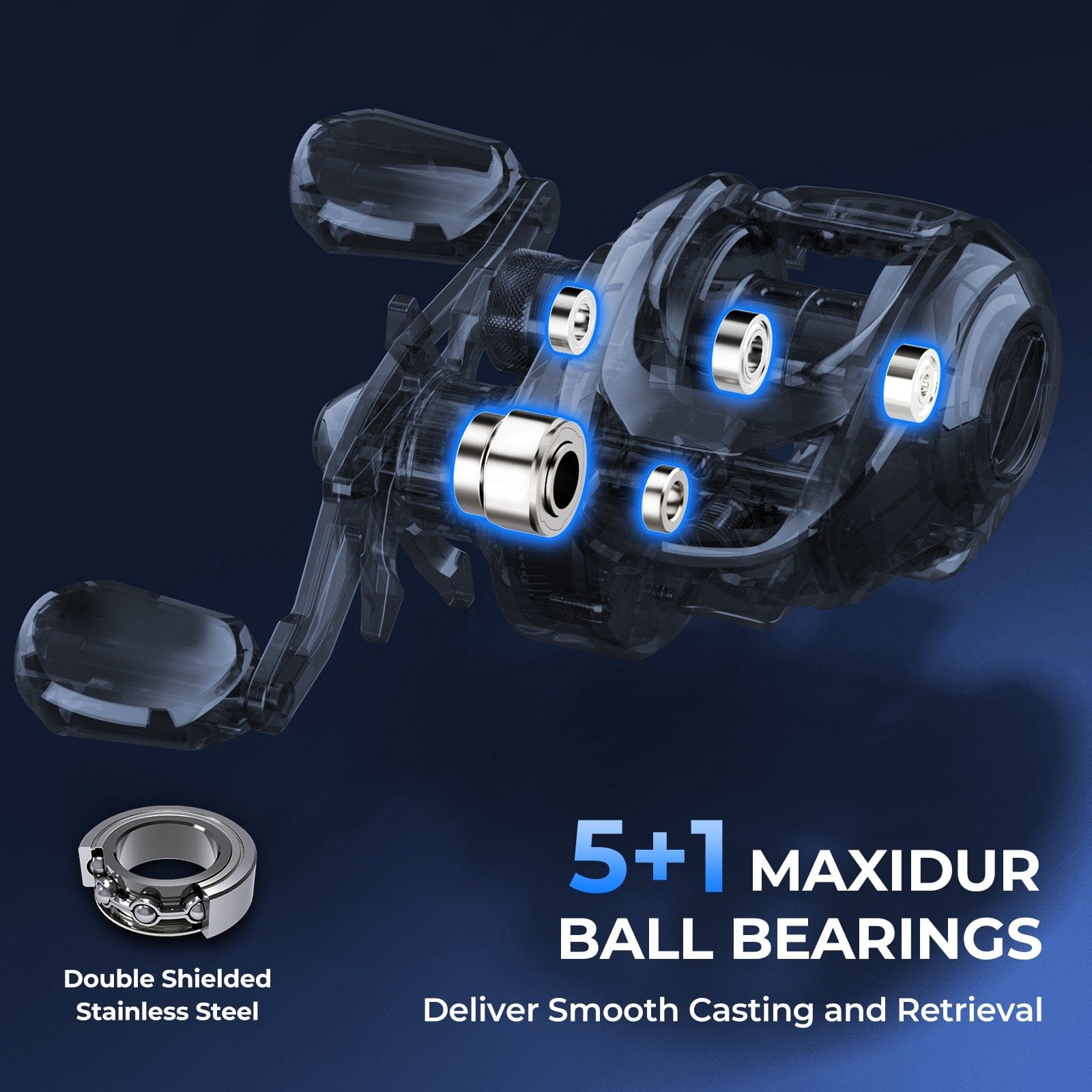 KastKing Centron Lite Travel Baitcaster Fishing Rod and Reel Combo