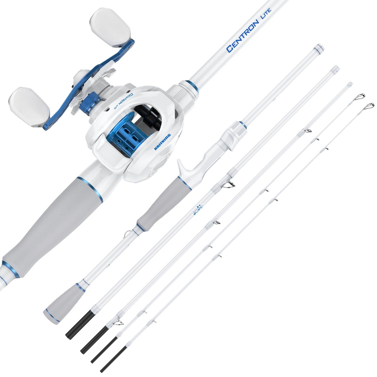 KastKing Centron Lite Travel Baitcaster Fishing Rod and Reel Combo