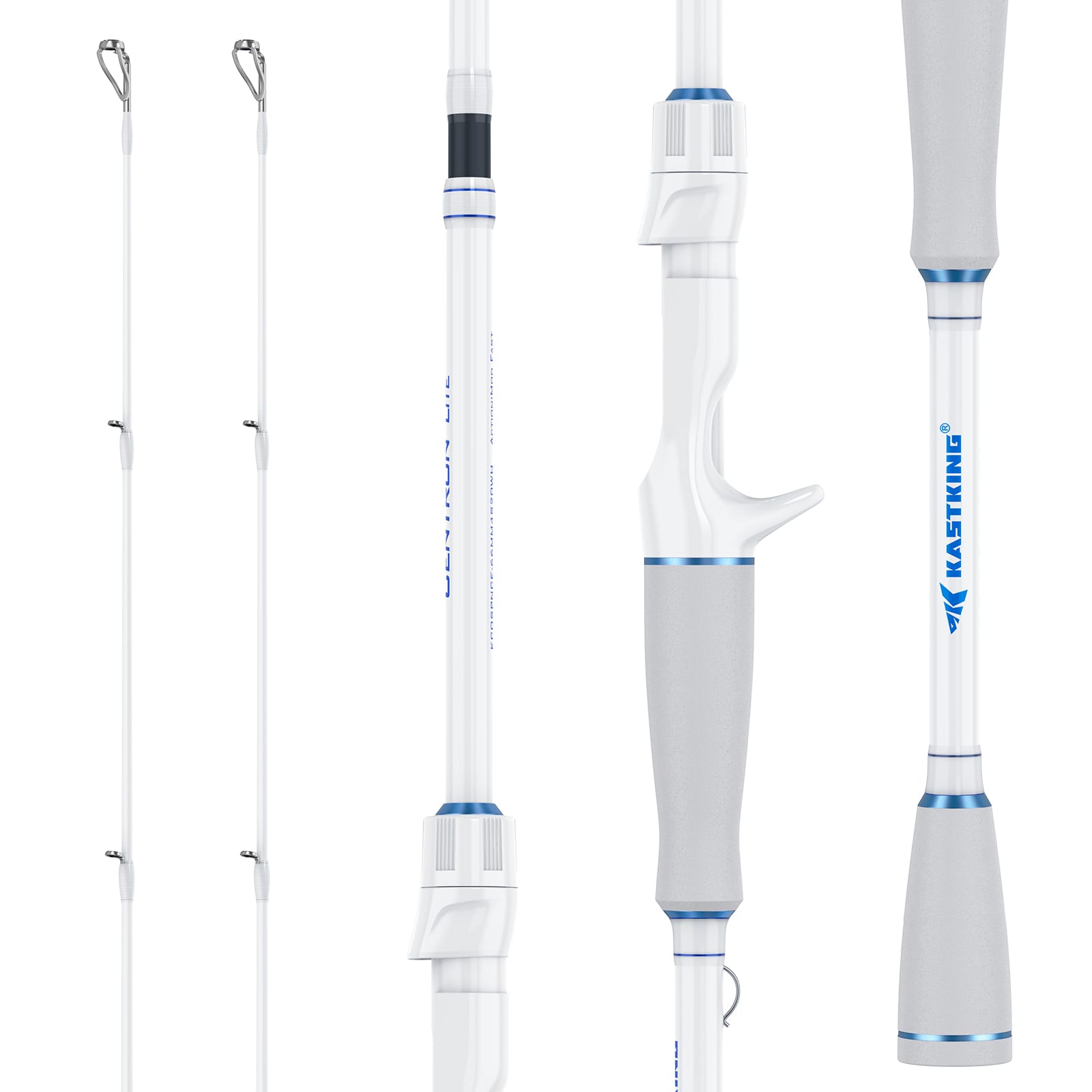 KastKing Centron Lite Travel Casting Rods with Extra Tip