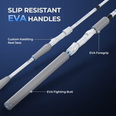 KastKing Centron Lite Travel Spinning Fishing Rod and Reel Combo