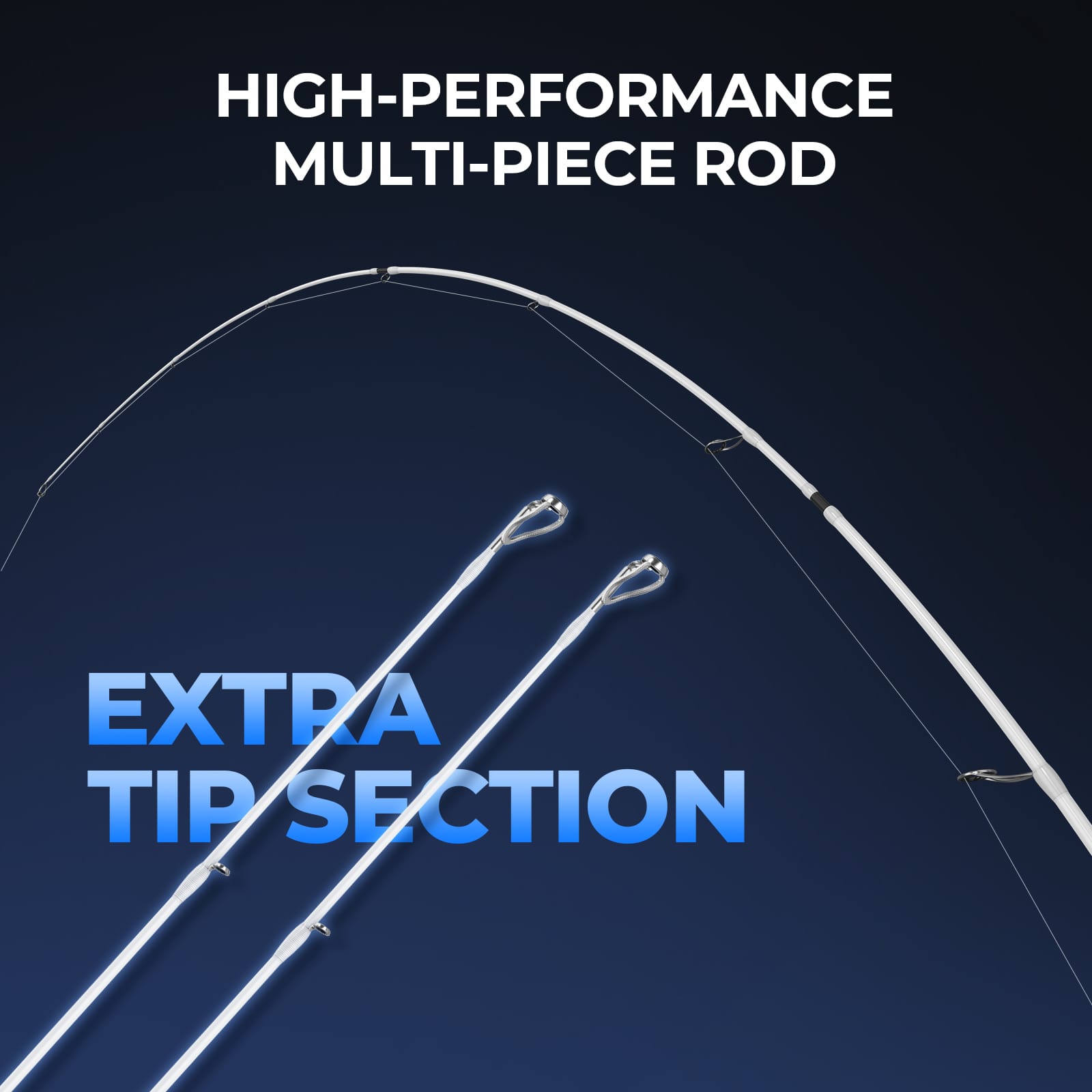 KastKing Centron Lite Travel Spinning Rods with Extra Tip