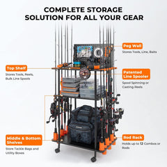 KastKing Gear Trolley Rod Rack