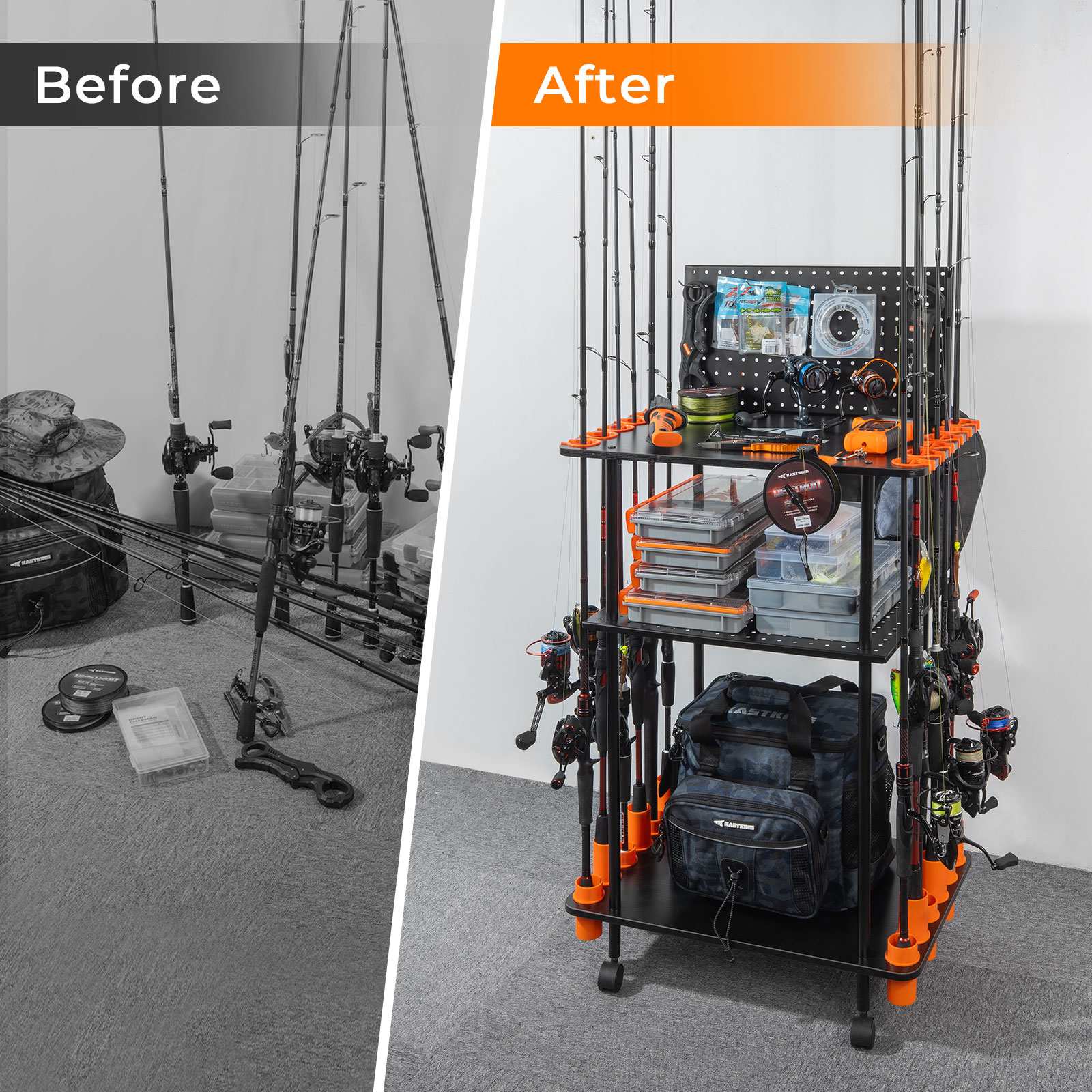 KastKing Gear Trolley Rod Rack