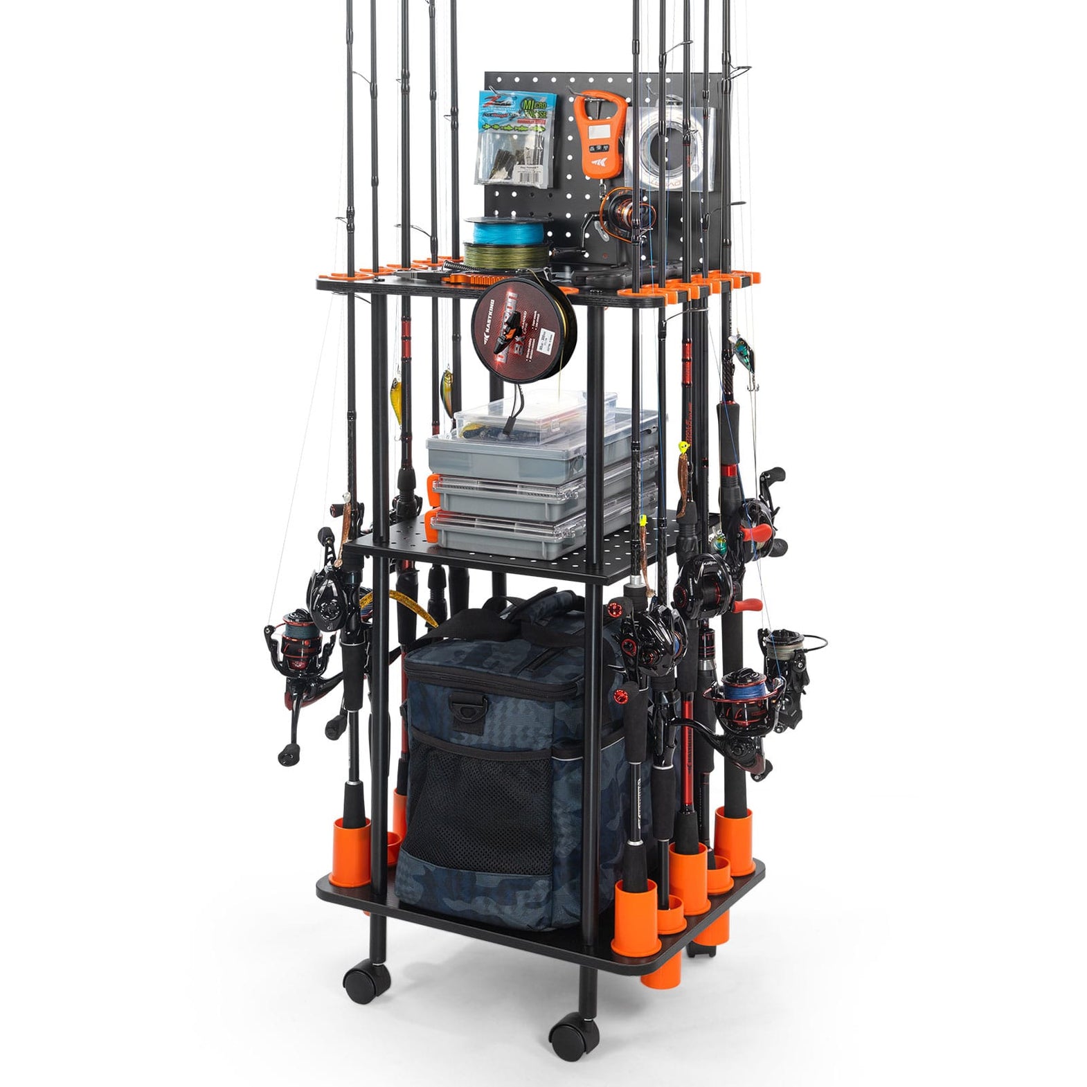 kastking patented v15 vertical fishing rod holder V10 Pivot Grip rusting amorphous polymer material Vertical Fishing Rod Storage KastKing
