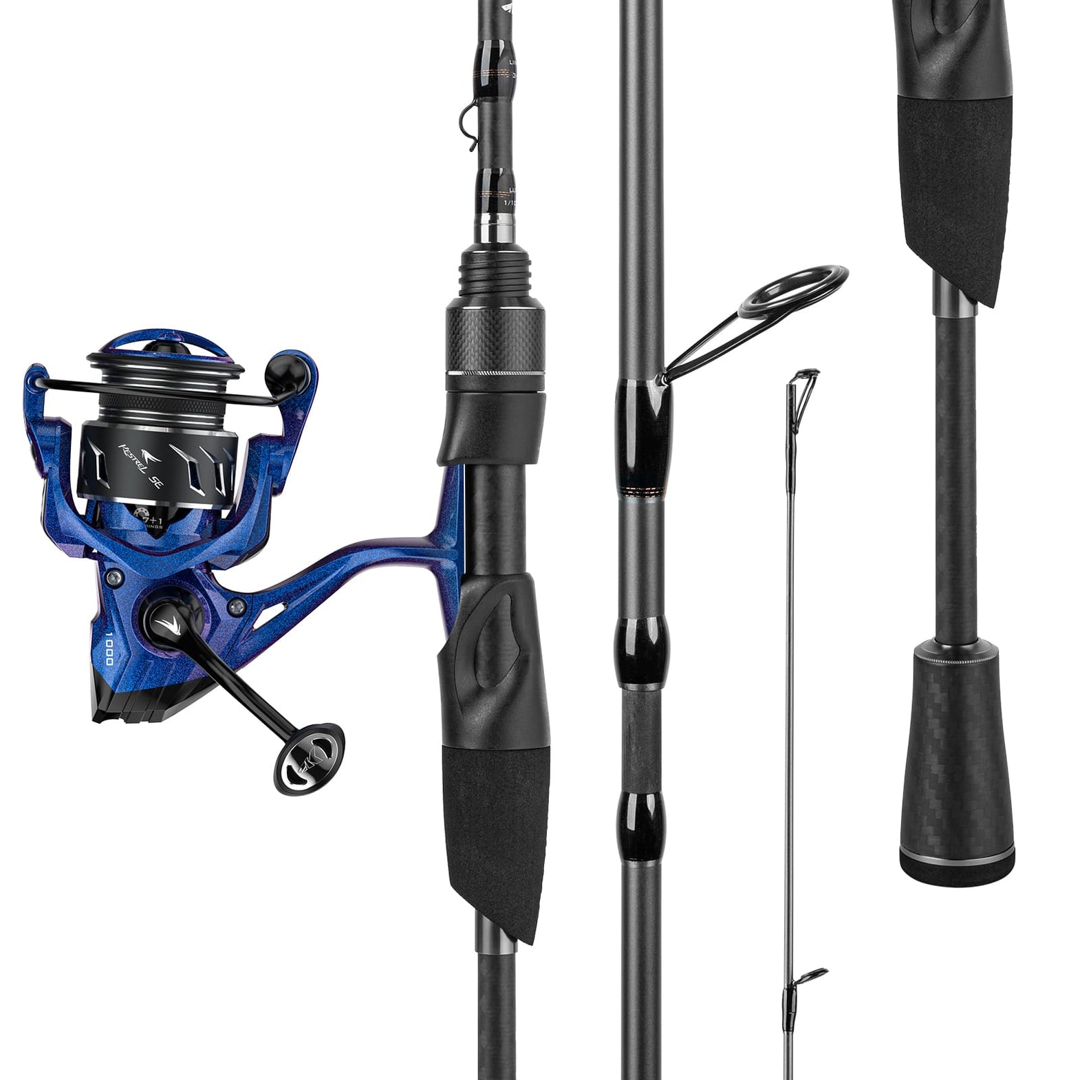 closed spinning reel combo Speed Spin CRX 6'6" Medium/Fast disc drag system handles surges from scrappy fish like crappie 33 Custom Z Spincast Combo