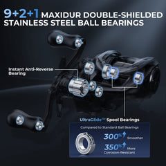 KastKing Kestrel Ultimate Bait Finesse System Baitcasting Reel