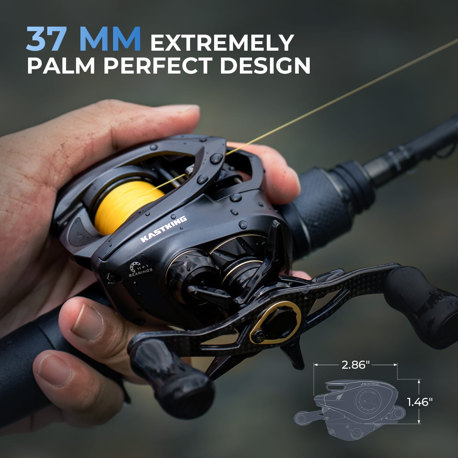 KastKing Kestrel Ultimate Bait Finesse System Baitcasting Reel