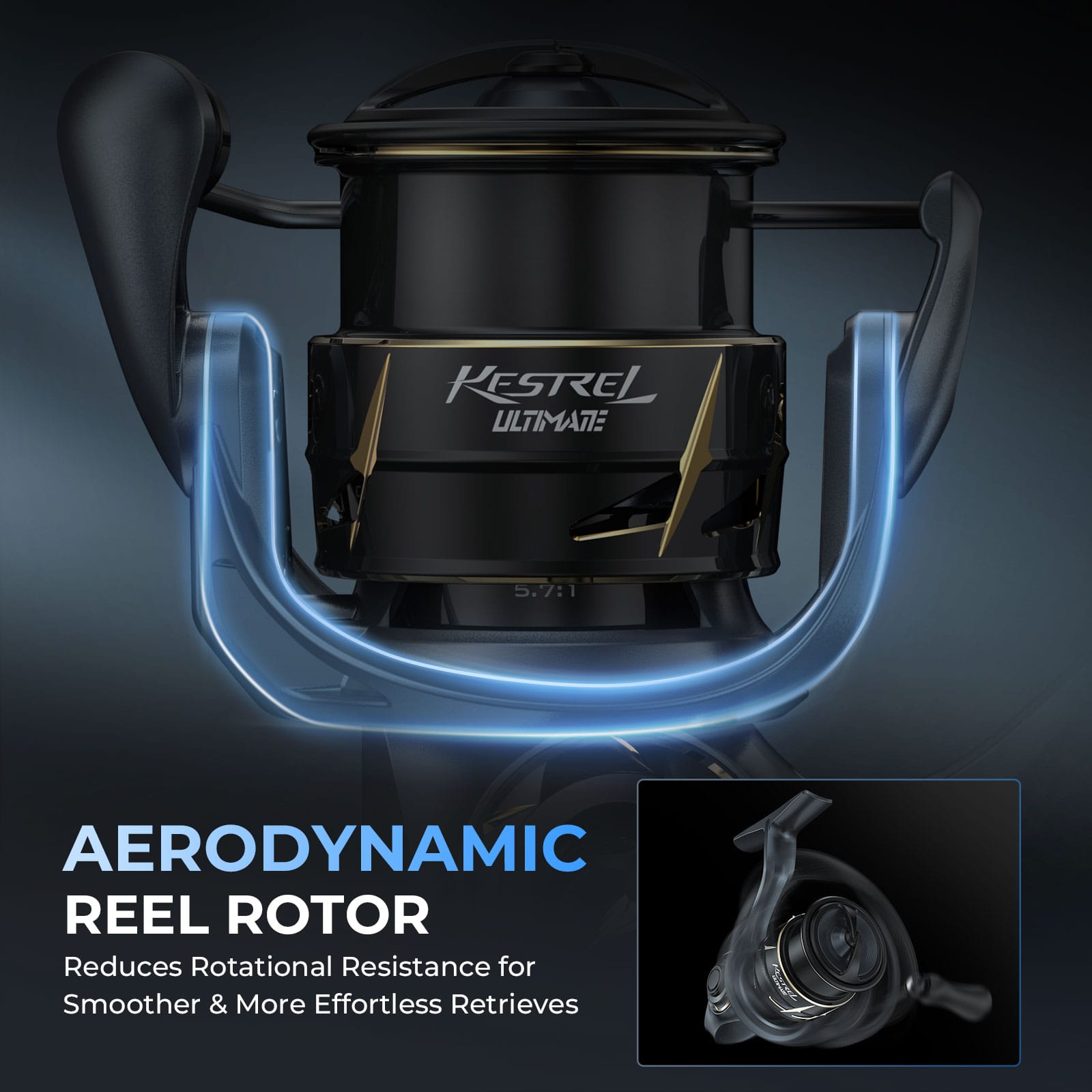 KastKing Kestrel Ultimate Spin Finesse System Spinning Reel