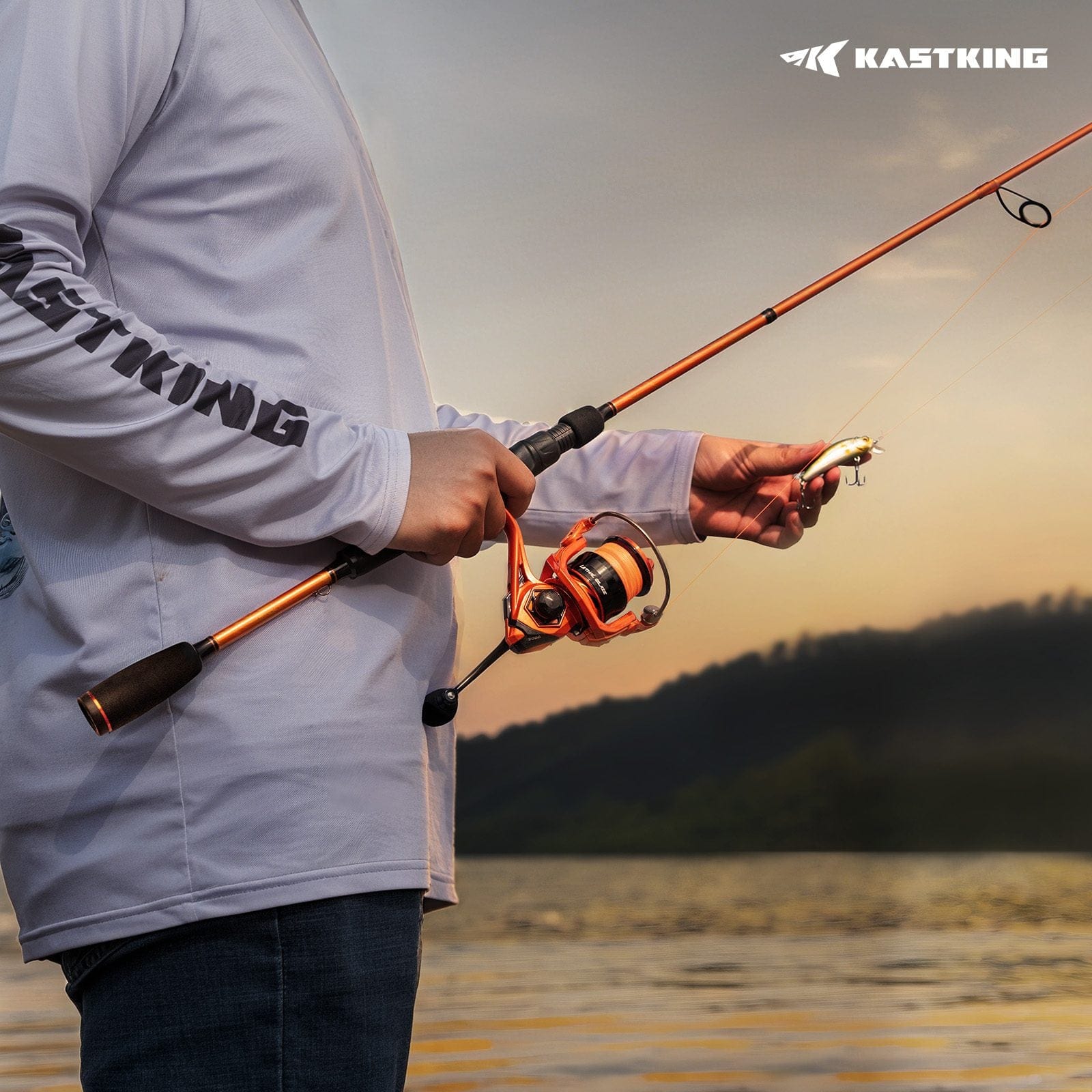 KastKing Lethal Blaze Twin-Tip Spinning Fishing Rod and Reel Combo 3000 / 7'4 KastKing Lethal Blaze Twin-Tip Spinning Fishing Rod and Reel Combo 3000 / 7'4