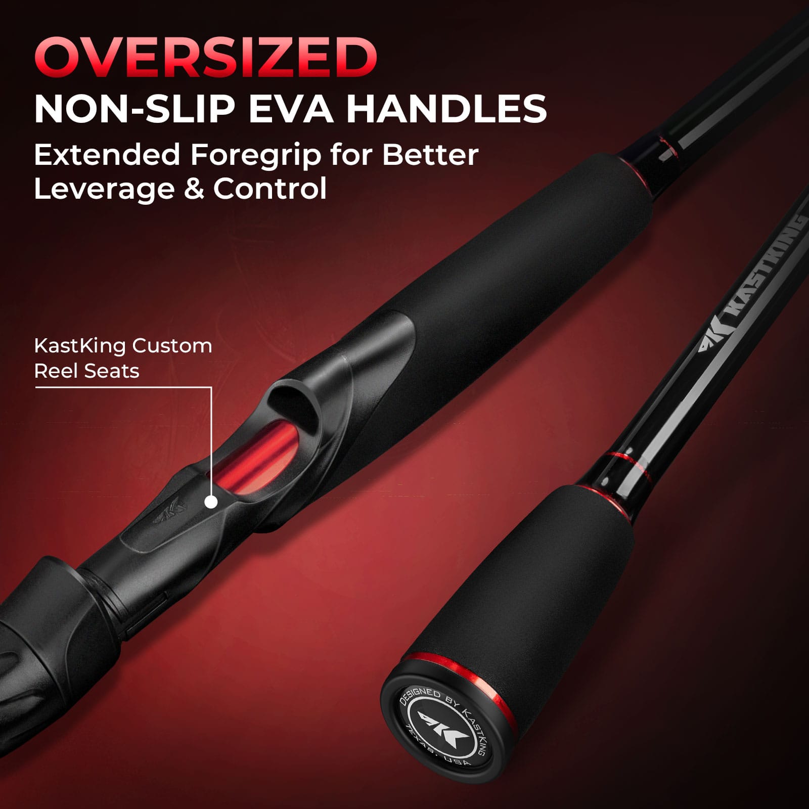 KastKing MaxSteel Twin-Tip Spinning Rod and Reel Combo