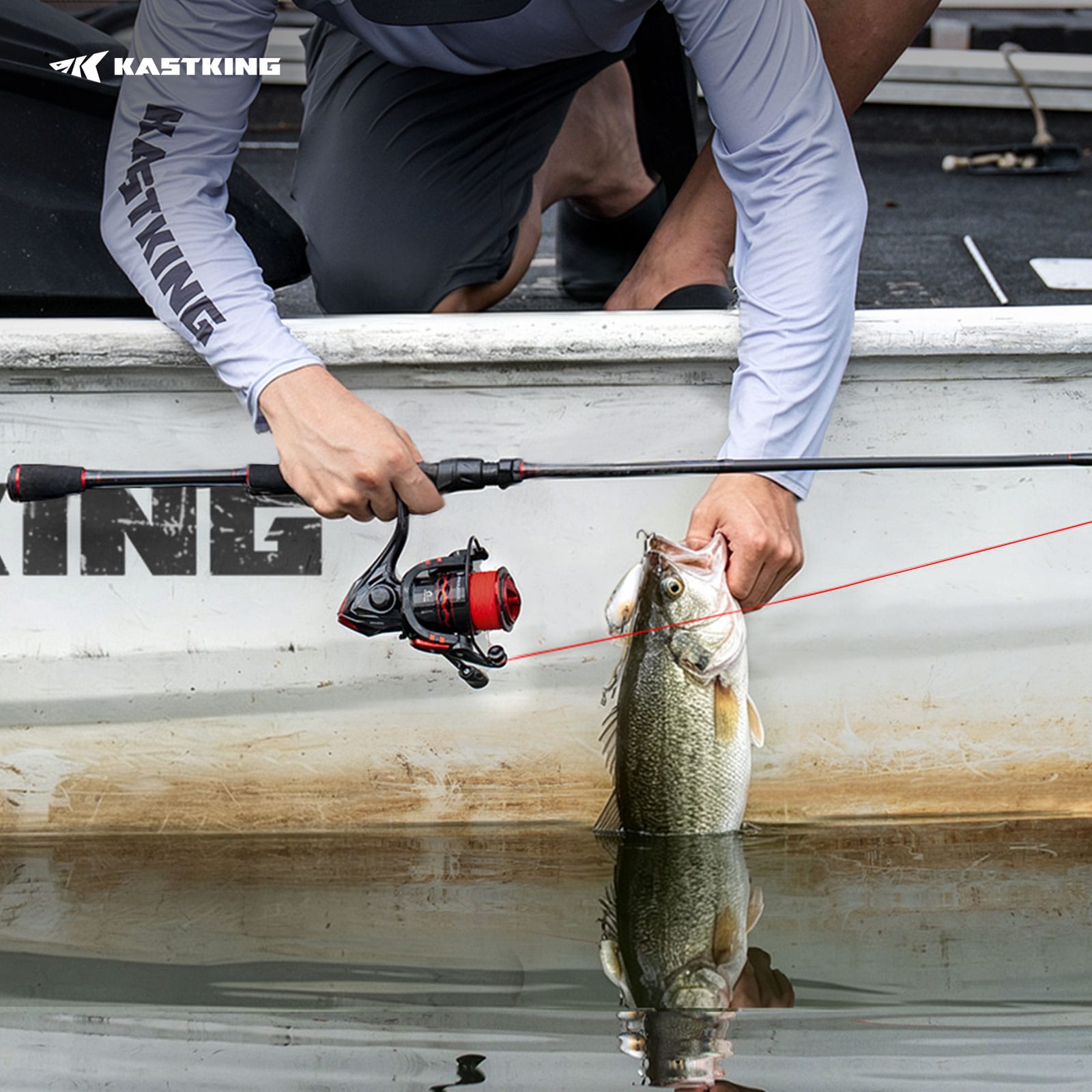 KastKing MaxSteel Twin-Tip Spinning Rod and Reel Combo
