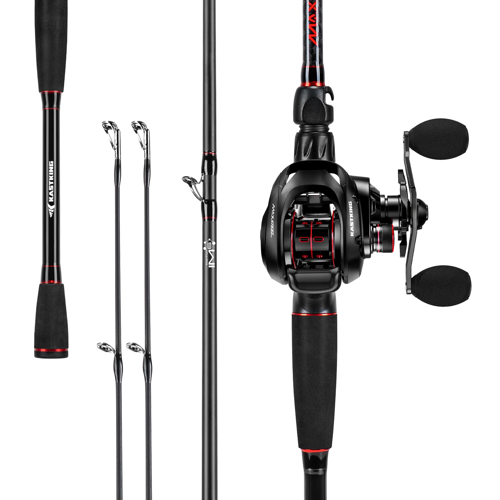 KastKing MaxSteel Twin-Tip Baitcaster Rod and Reel Combo