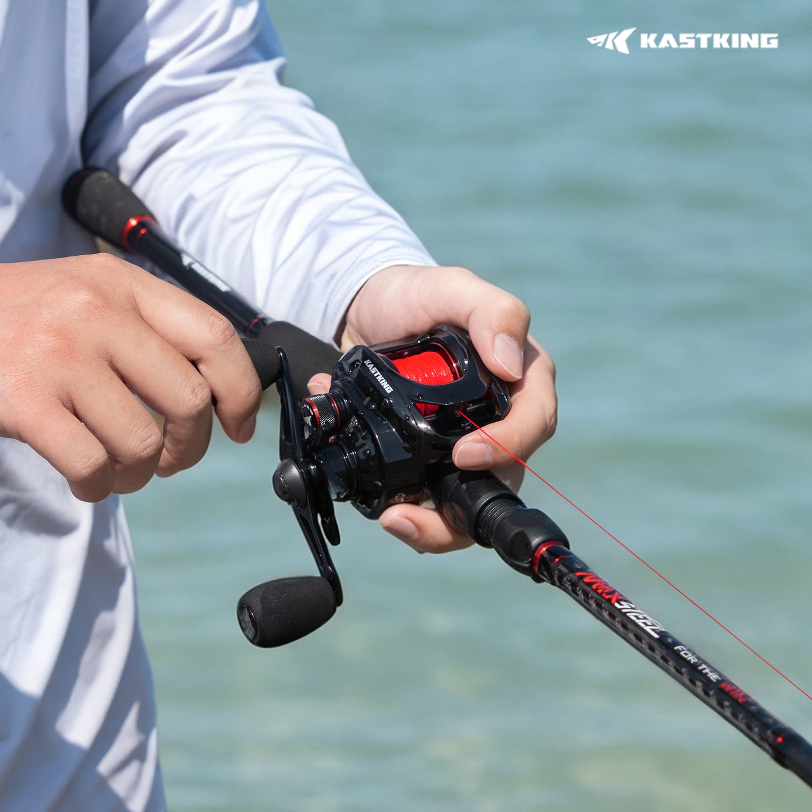 KastKing MaxSteel Twin-Tip Baitcaster Rod and Reel Combo