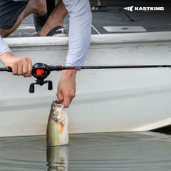 KastKing MaxSteel Twin-Tip Baitcaster Rod and Reel Combo
