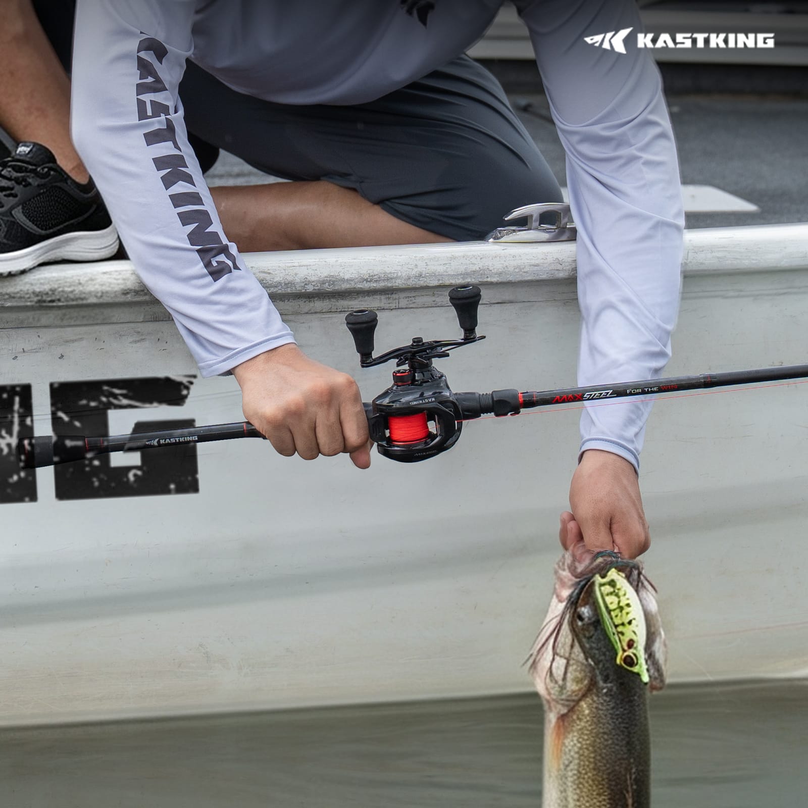 KastKing MaxSteel Twin-Tip Baitcaster Rod and Reel Combo