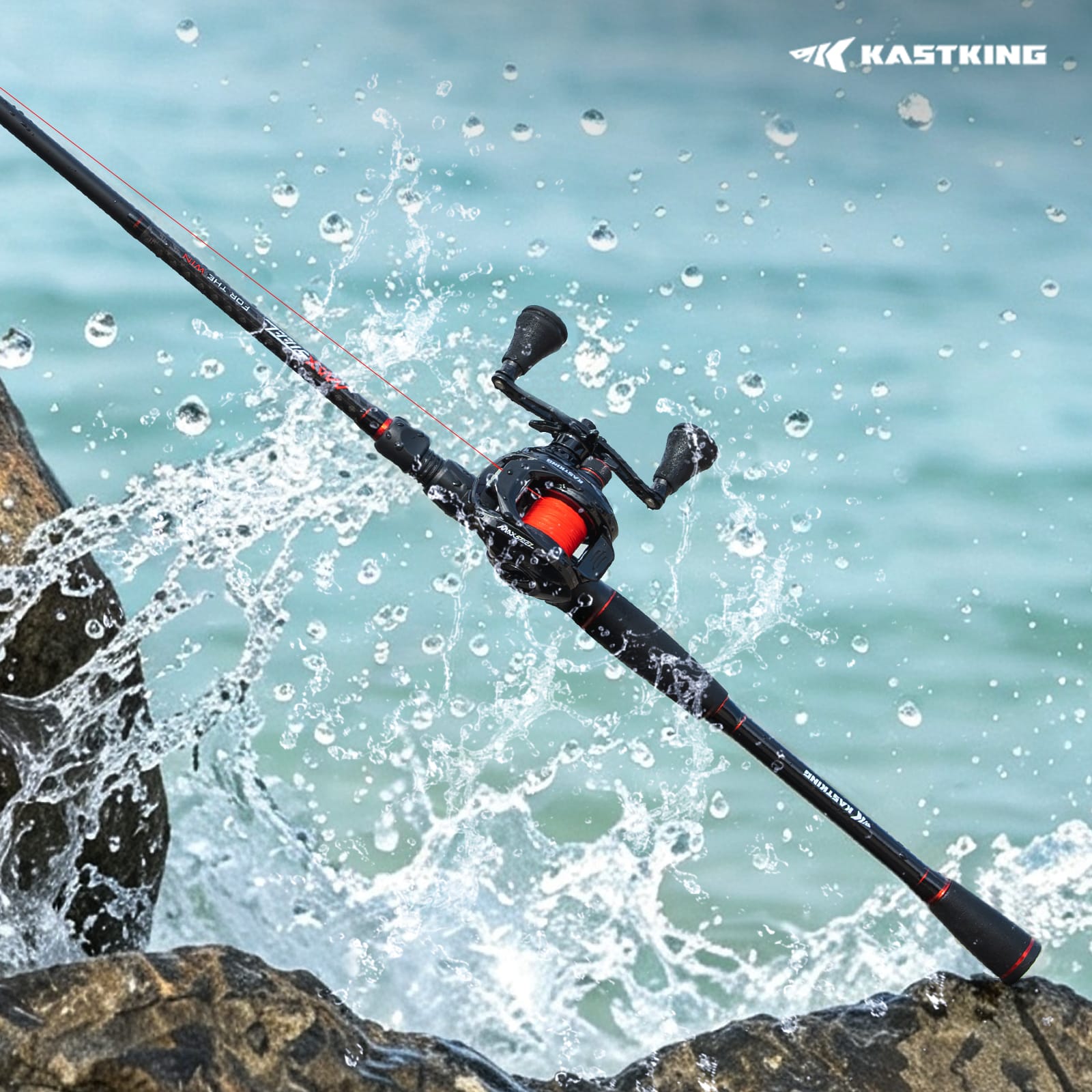 KastKing MaxSteel Twin-Tip Baitcaster Rod and Reel Combo
