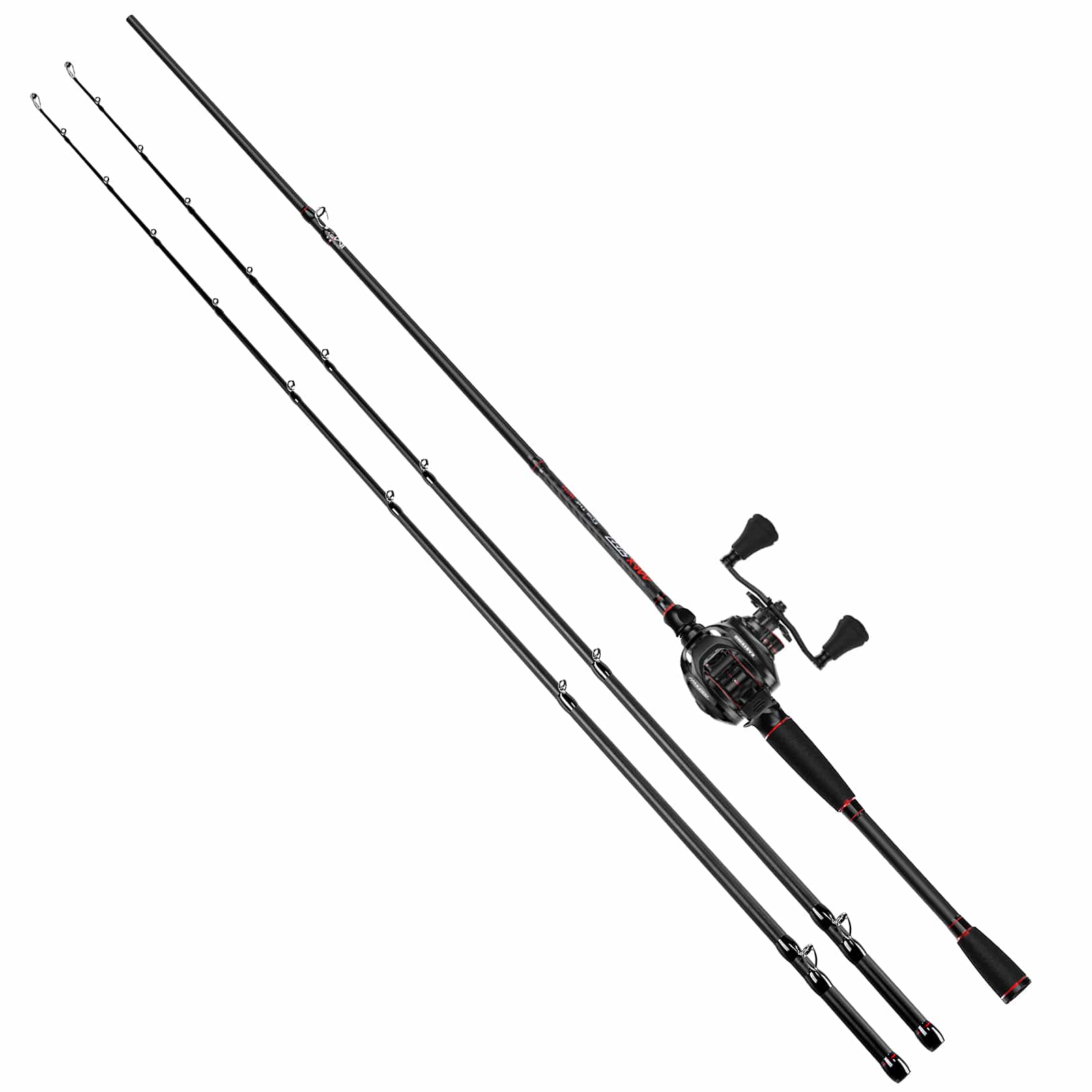 KastKing MaxSteel Twin-Tip Baitcaster Rod and Reel Combo