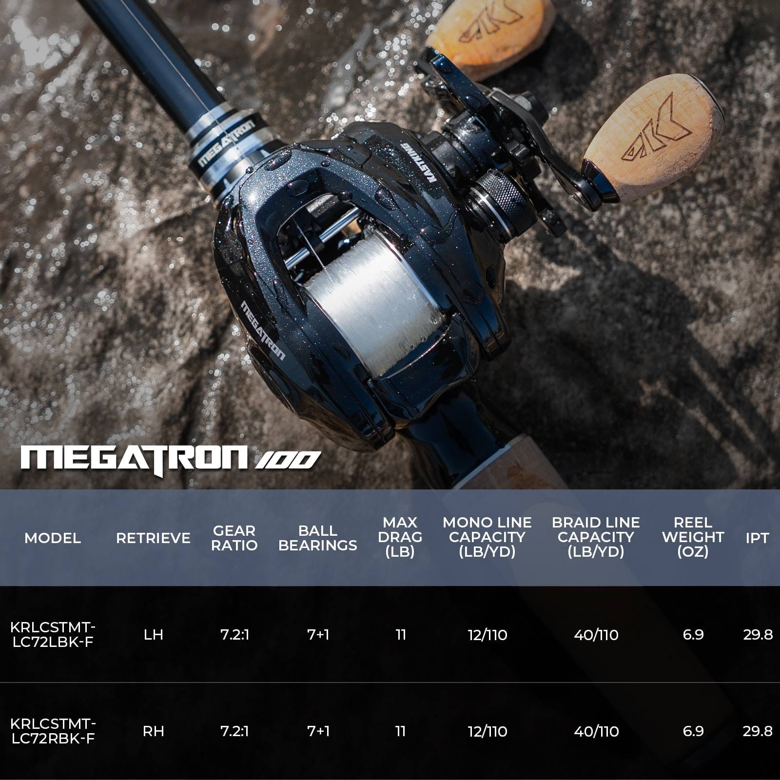 KastKing Megatron 100 Baitcasting Reel