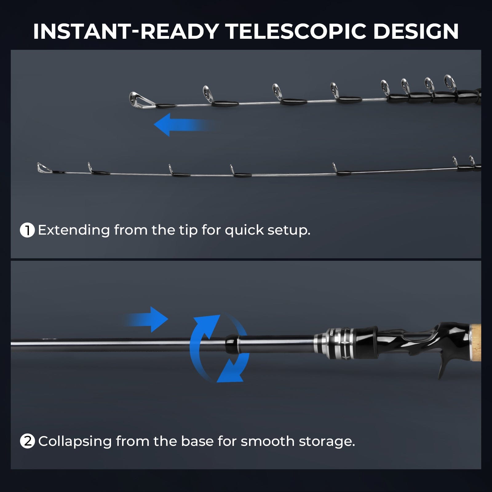 KastKing Megatron Titanium Telescopic Casting Rod