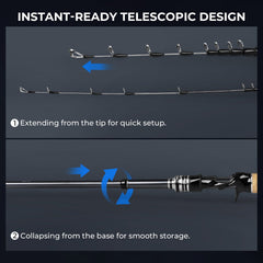 KastKing Megatron Titanium Telescopic Casting Rod
