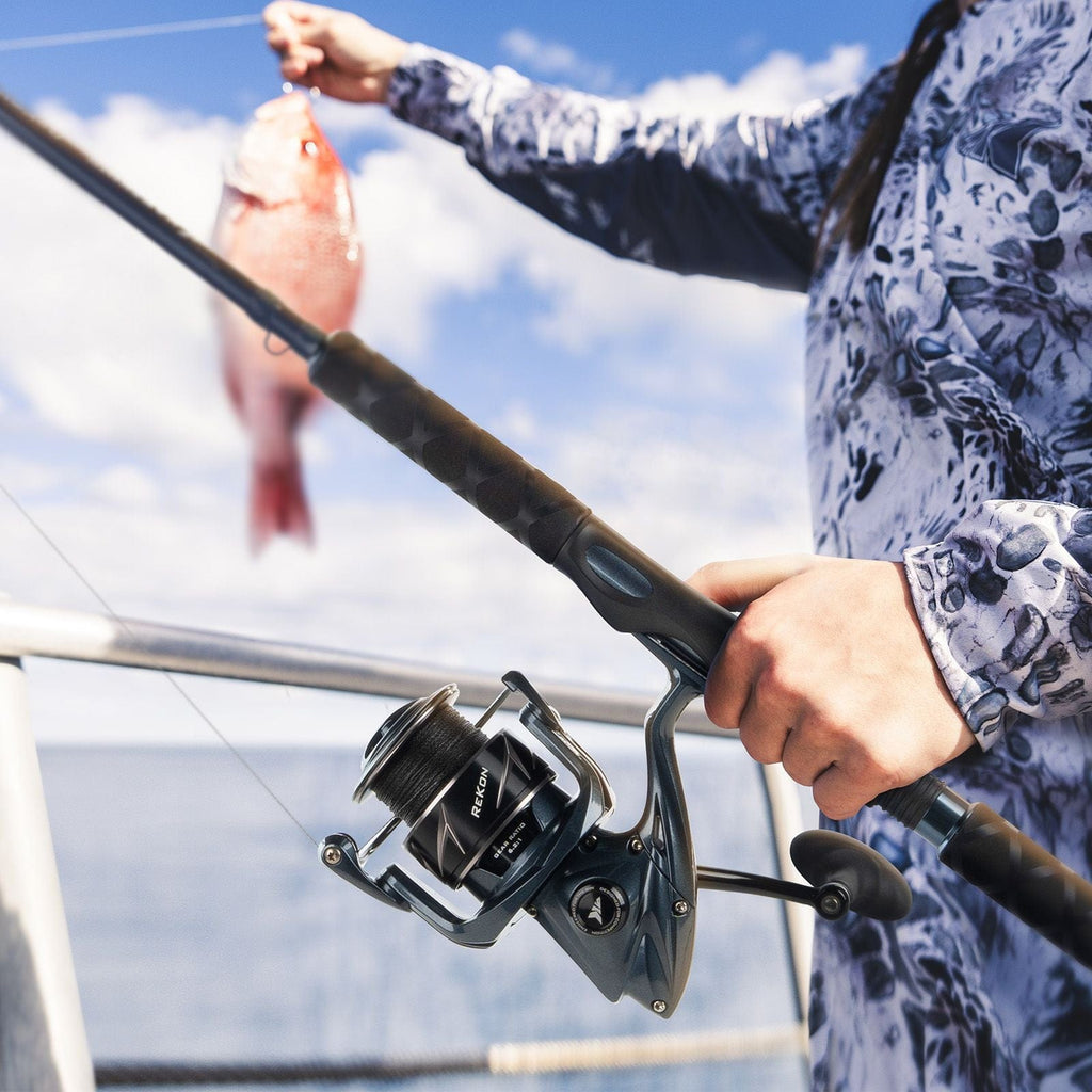 Salt Rod Strand KastKing Rekon Saltwater Fishing Rod and Reel Combo – Spinning Rod ...