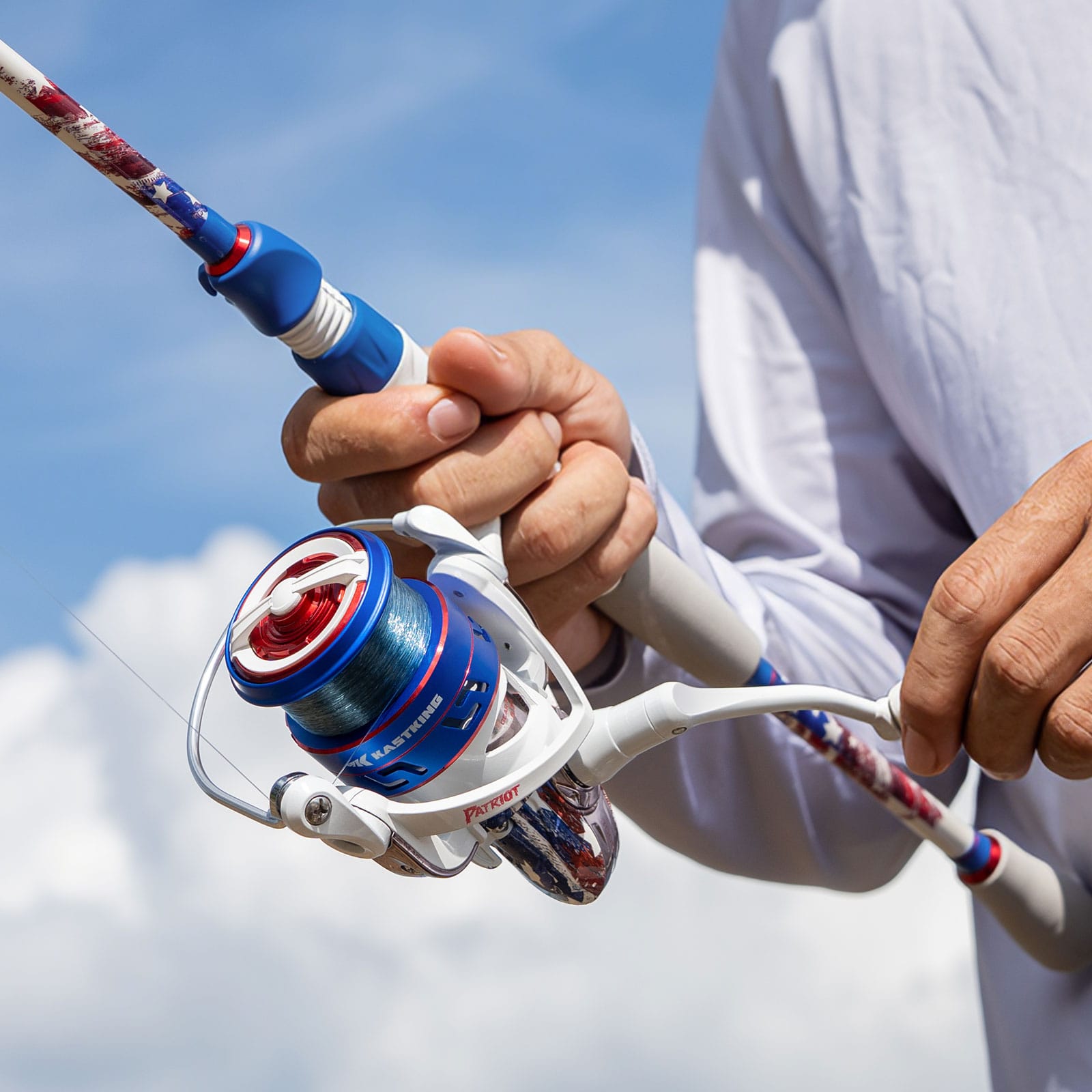 KastKing Royale Legend Patriot Twin-Tip Spinning Rod and Reel Combo KastKing Royale Legend Patriot Twin-Tip Spinning Rod and Reel Combo