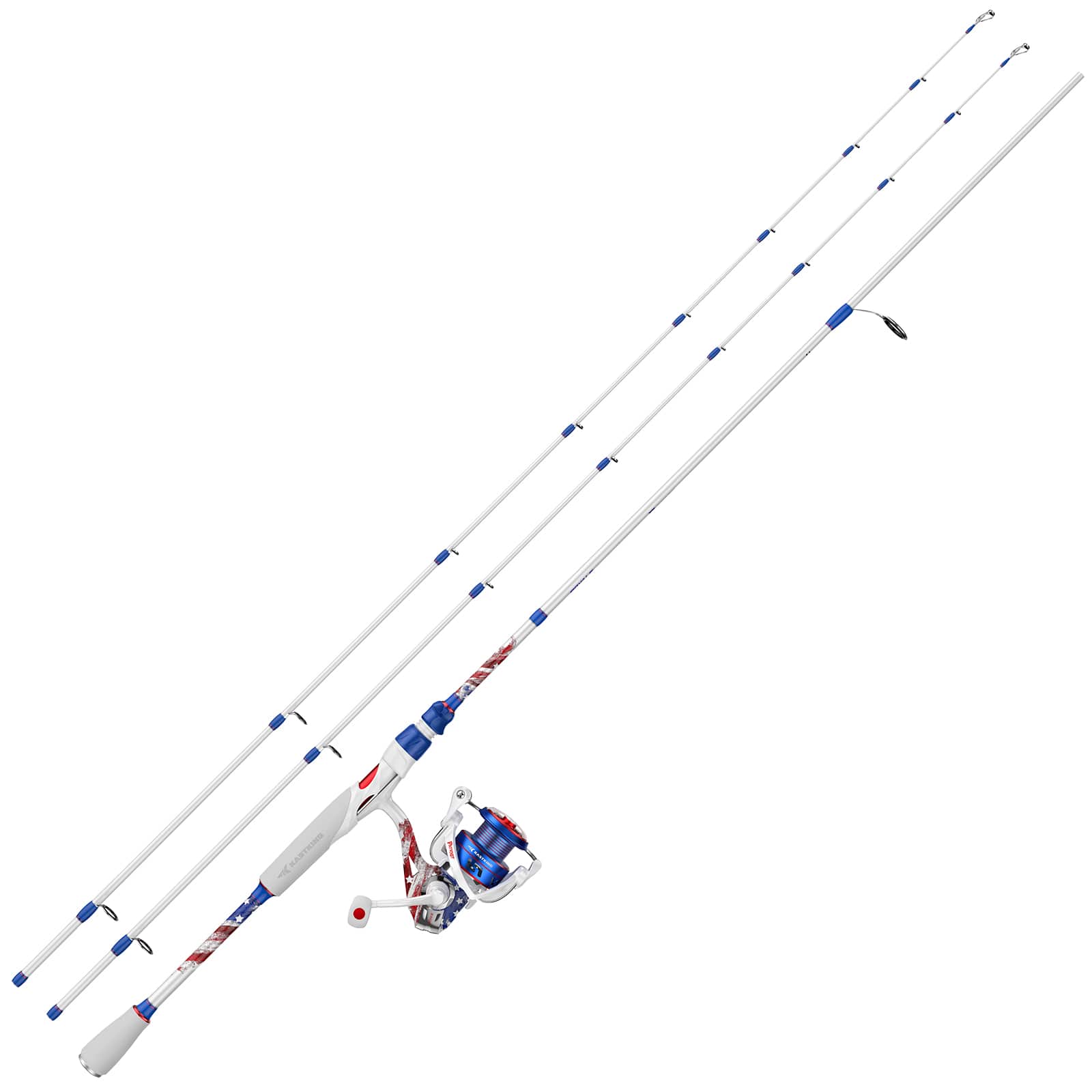 KastKing Royale Legend Patriot Twin-Tip Spinning Rod and Reel Combo