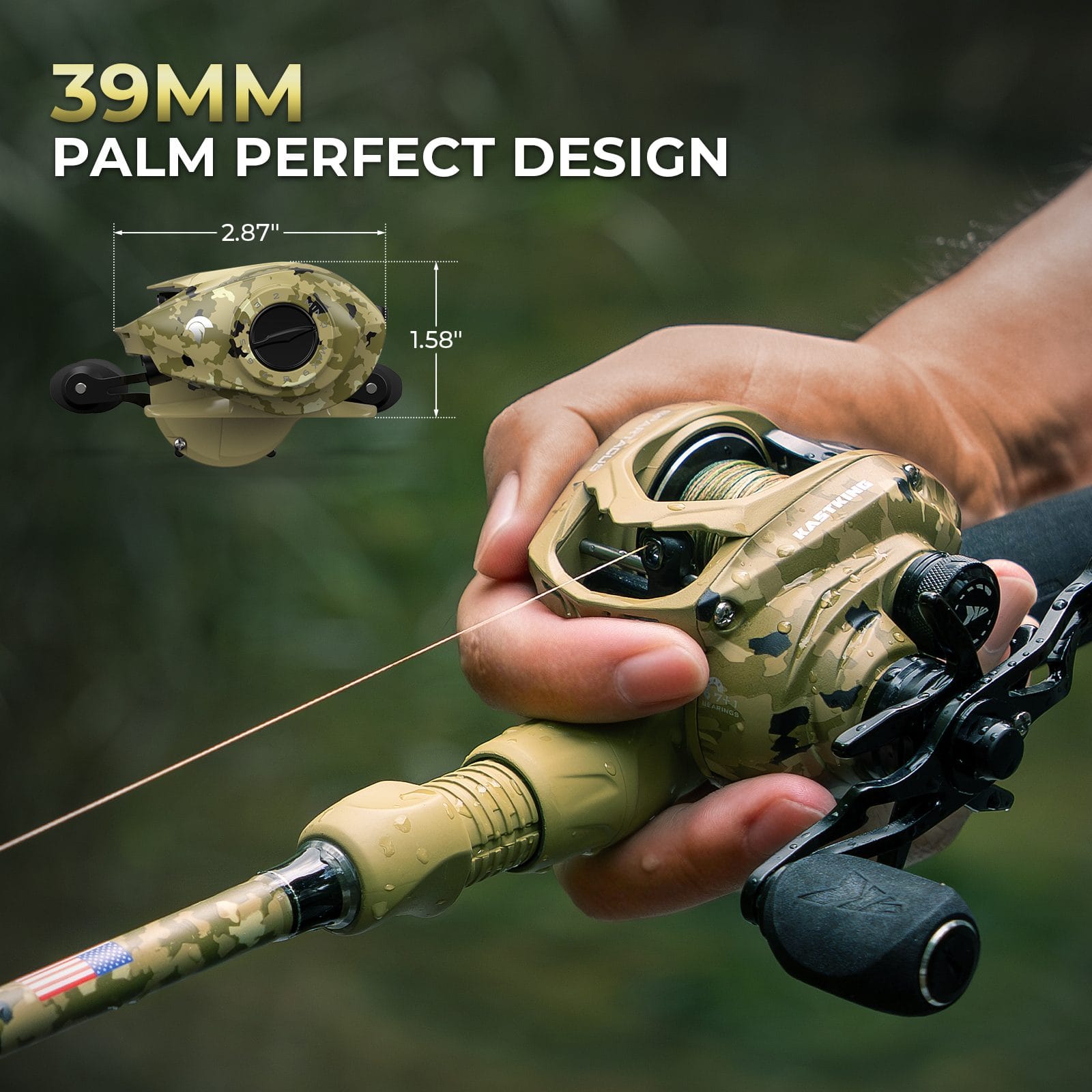 KastKing Spartacus Defender Twin-Tip Baitcaster Rod and Reel Combo