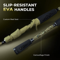 KastKing Spartacus Defender Twin-Tip Baitcaster Rod and Reel Combo