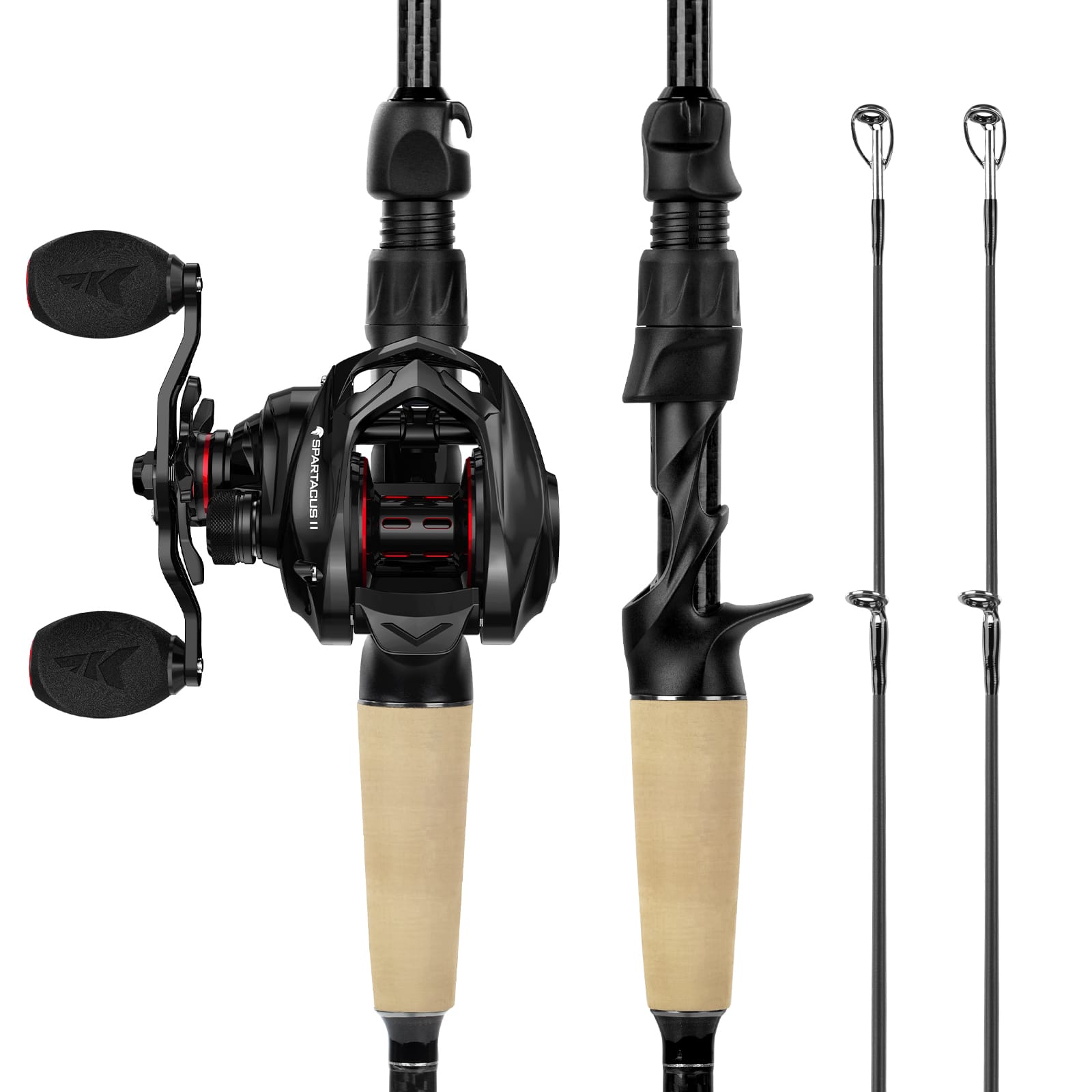 KastKing Spartacus II Twin-Tip Baitcaster Rod and Reel Combo