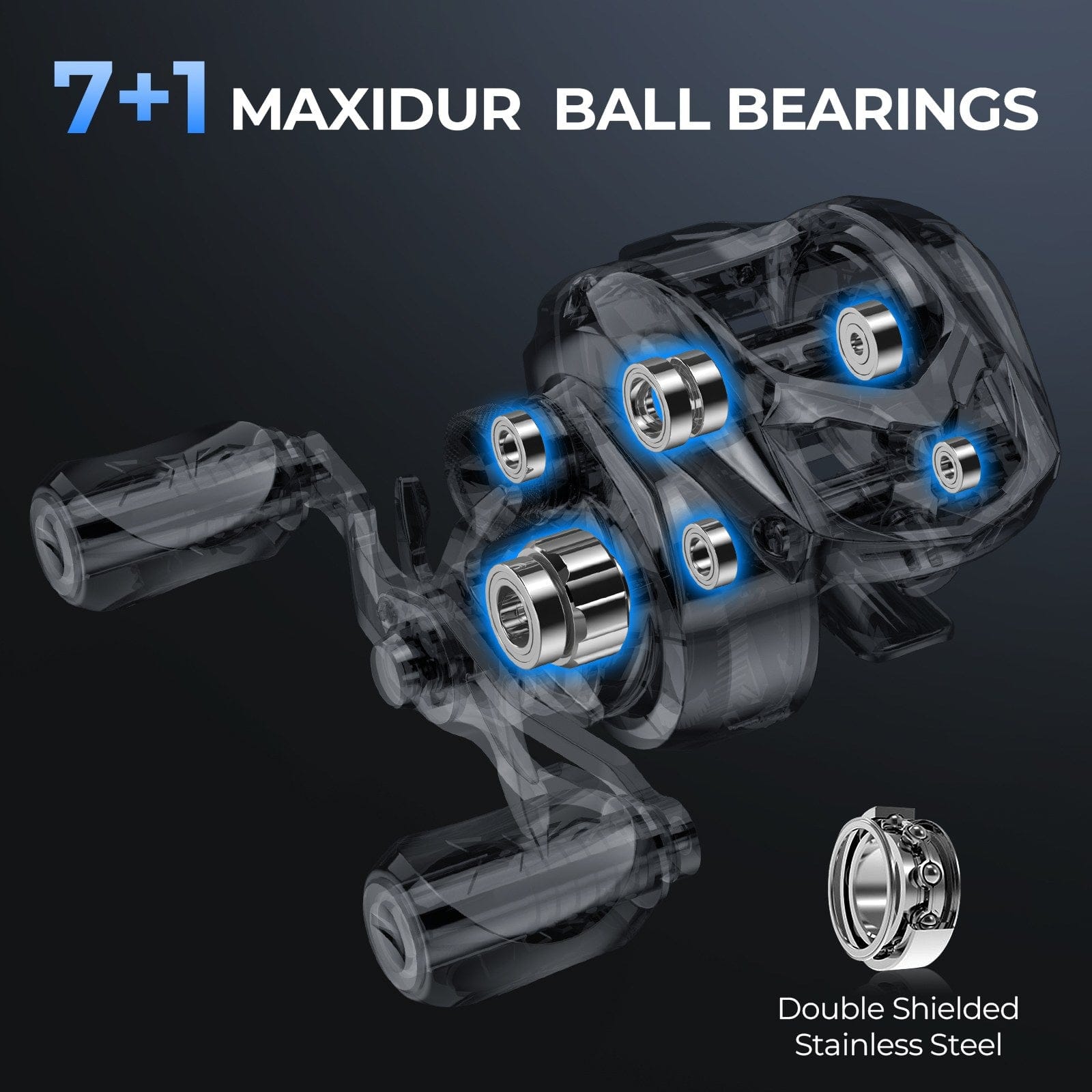 KastKing Spartacus II Plus Baitcasting Reel 8.0:1 / Left Handed KastKing Spartacus II Plus Baitcasting Reel 8.0:1 / Left Handed