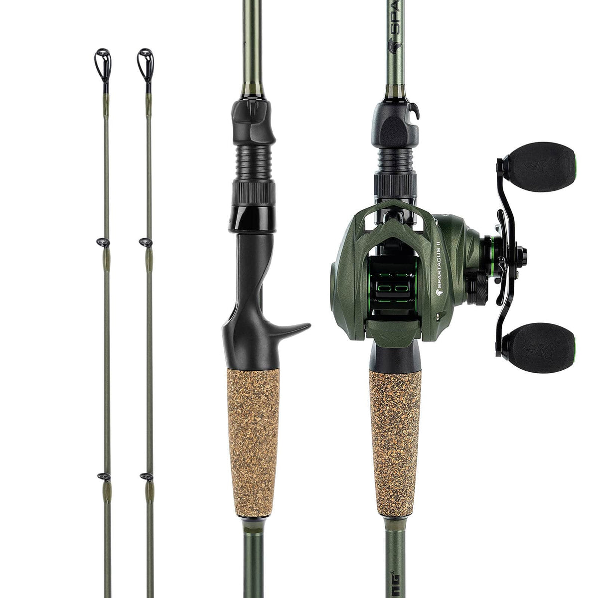 KastKing Spartacus II Twin-Tip Baitcaster Rod and Reel Combo KastKing Spartacus II Twin-Tip Baitcaster Rod and Reel Combo