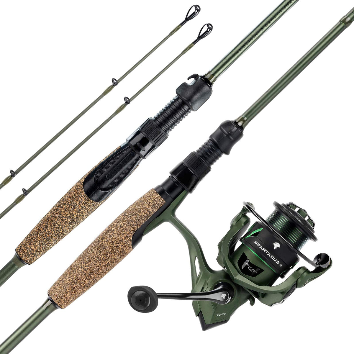 KastKing Spartacus II Twin-Tip Spinning Rod and Reel Combo