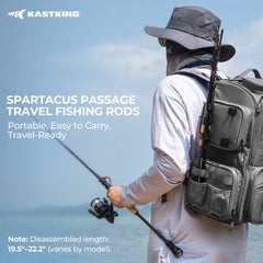KastKing Spartacus Passage Travel Twin-Tip Spinning Rods