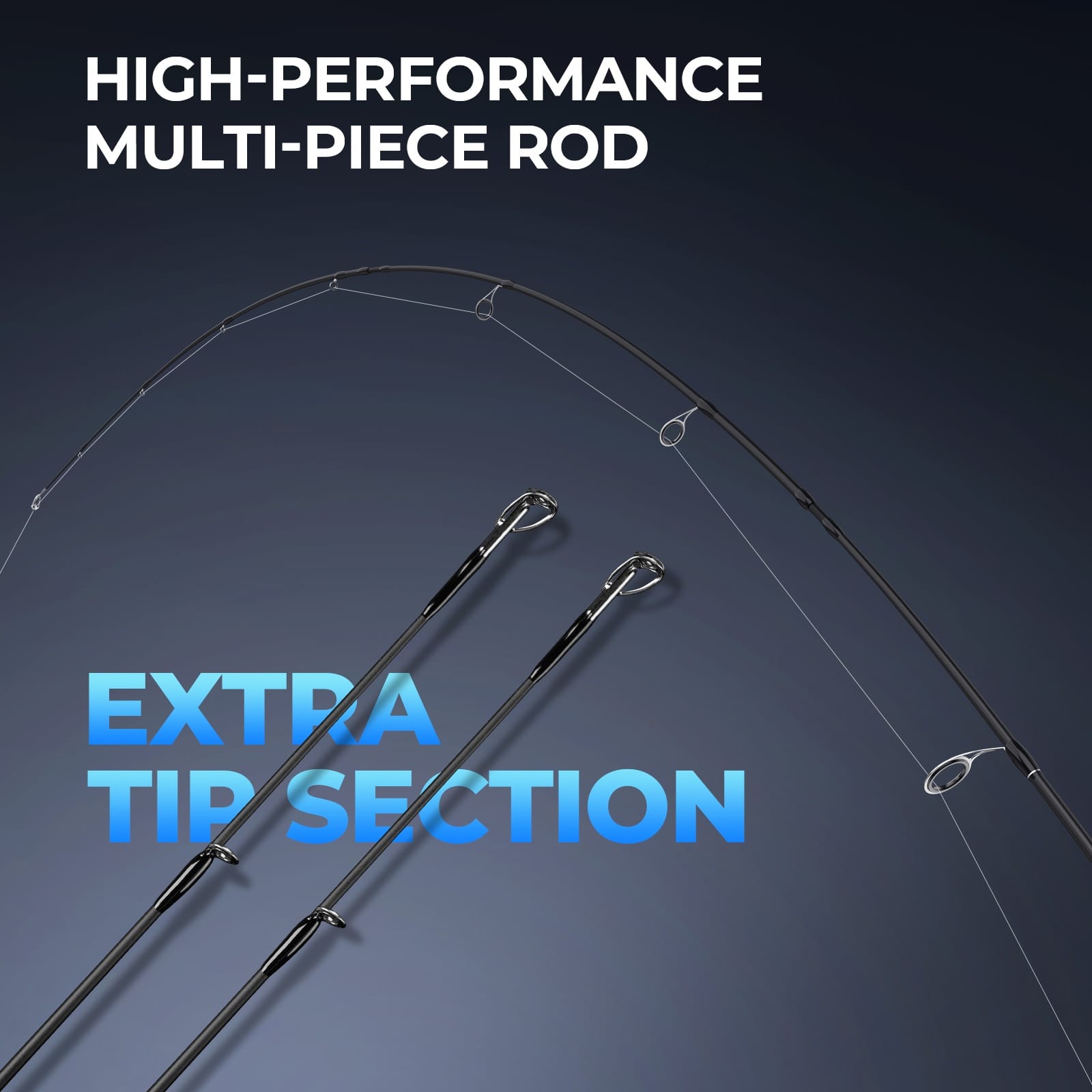 KastKing Spartacus Passage Travel Twin-Tip Spinning Rods