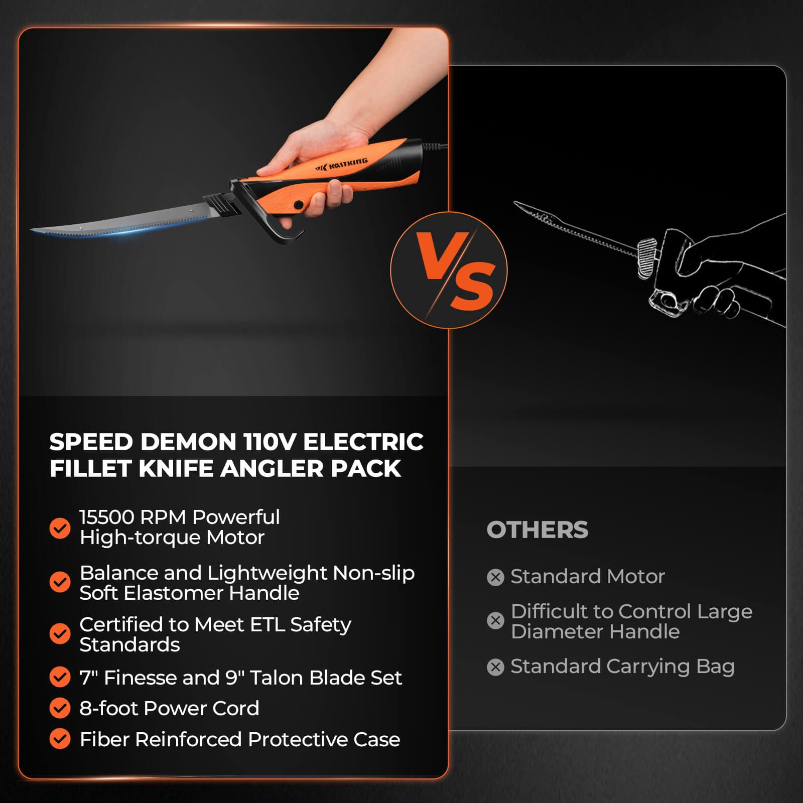 KastKing Speed Demon 110V Electric Fillet Knife