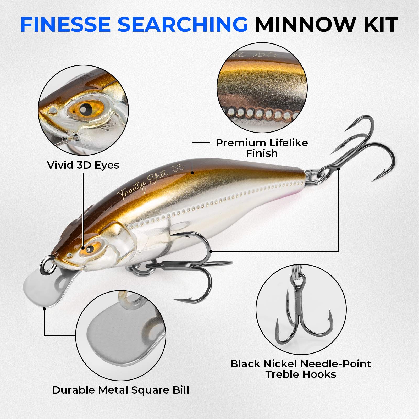 KastKing Superpower Braided Fishing Line and Lure Kit