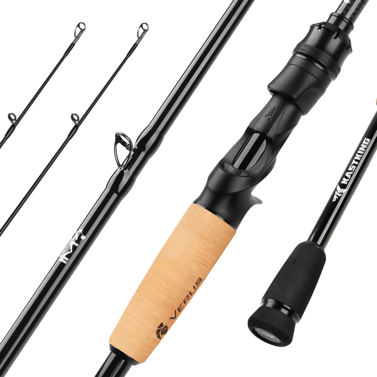 KastKing Verus Technique Twin-Tip Bass Fishing Rods Casting / 6'8
