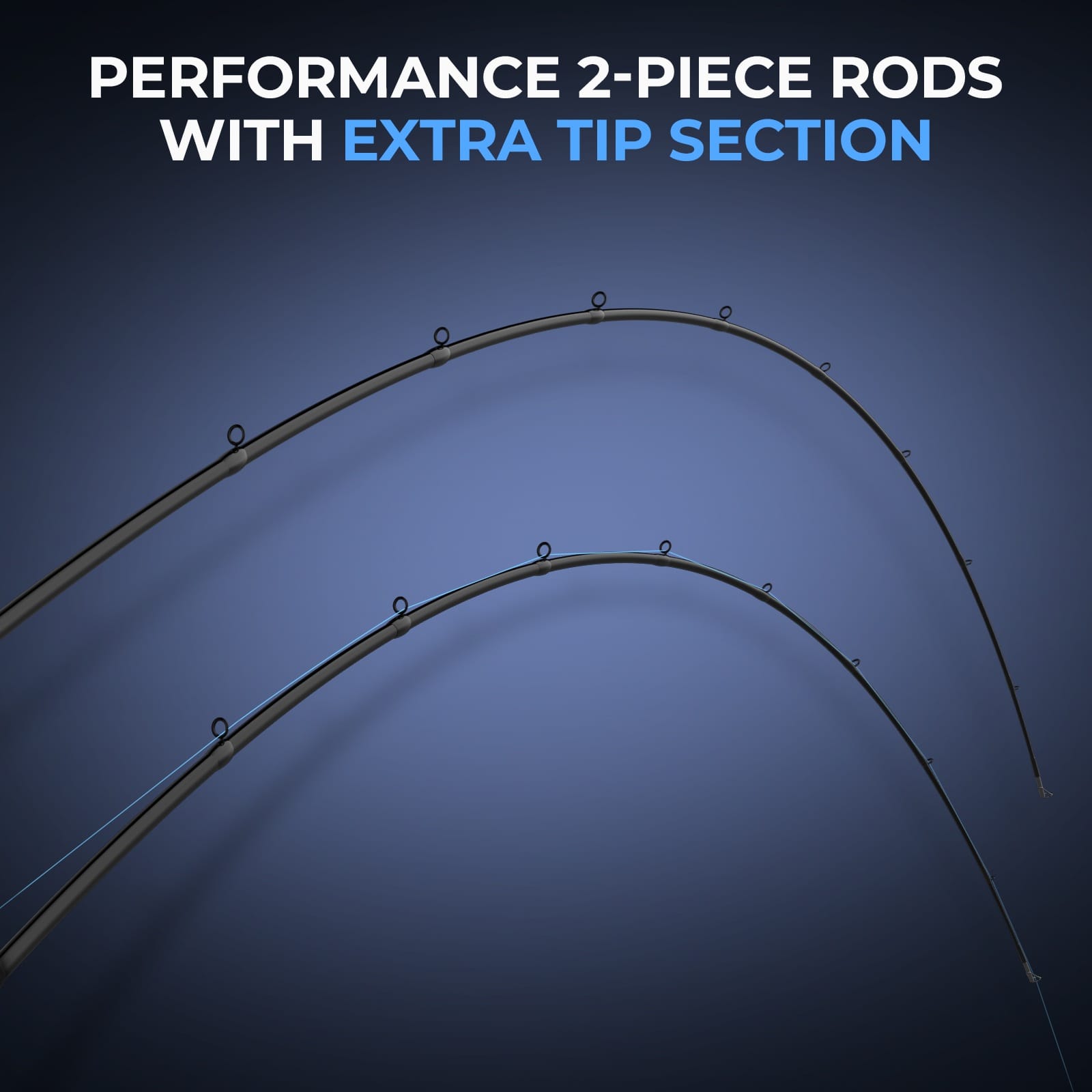 circle pieces on fishing pole KastKing Verus Technique Twin-Tip Bass Fishing Rods
