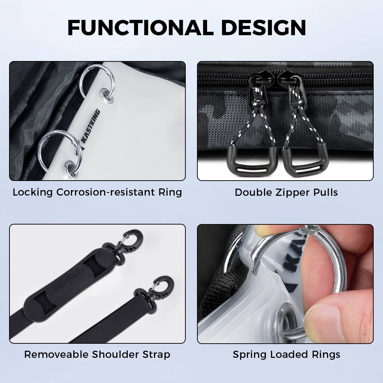 KastKing BaitSpace Detachable Bait Binder Tackle Bag