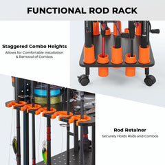 KastKing Gear Trolley Rod Rack