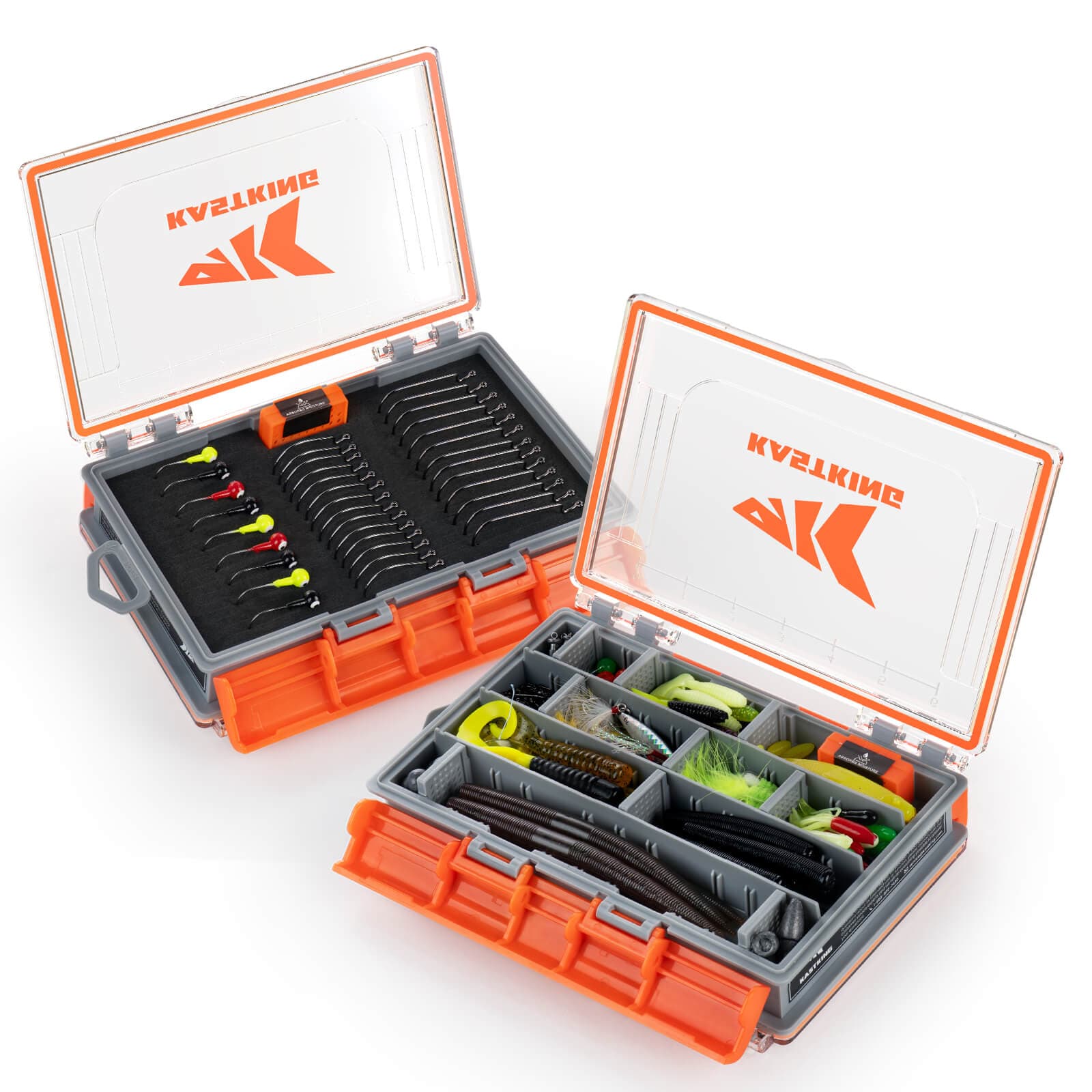 KastKing HyperSeal Waterproof Tackle Box, 3600 and 3700 Tackle Boxes for Fishing, Fishing Tackle Box Organizer with Removable Dividers, Lure Box and ... KastKing HyperSeal Waterproof Tackle Box, 3600 and 3700 Tackle Boxes for Fishing, Fishing Tackle Box Organizer with Removable Dividers, Lure Box and ...