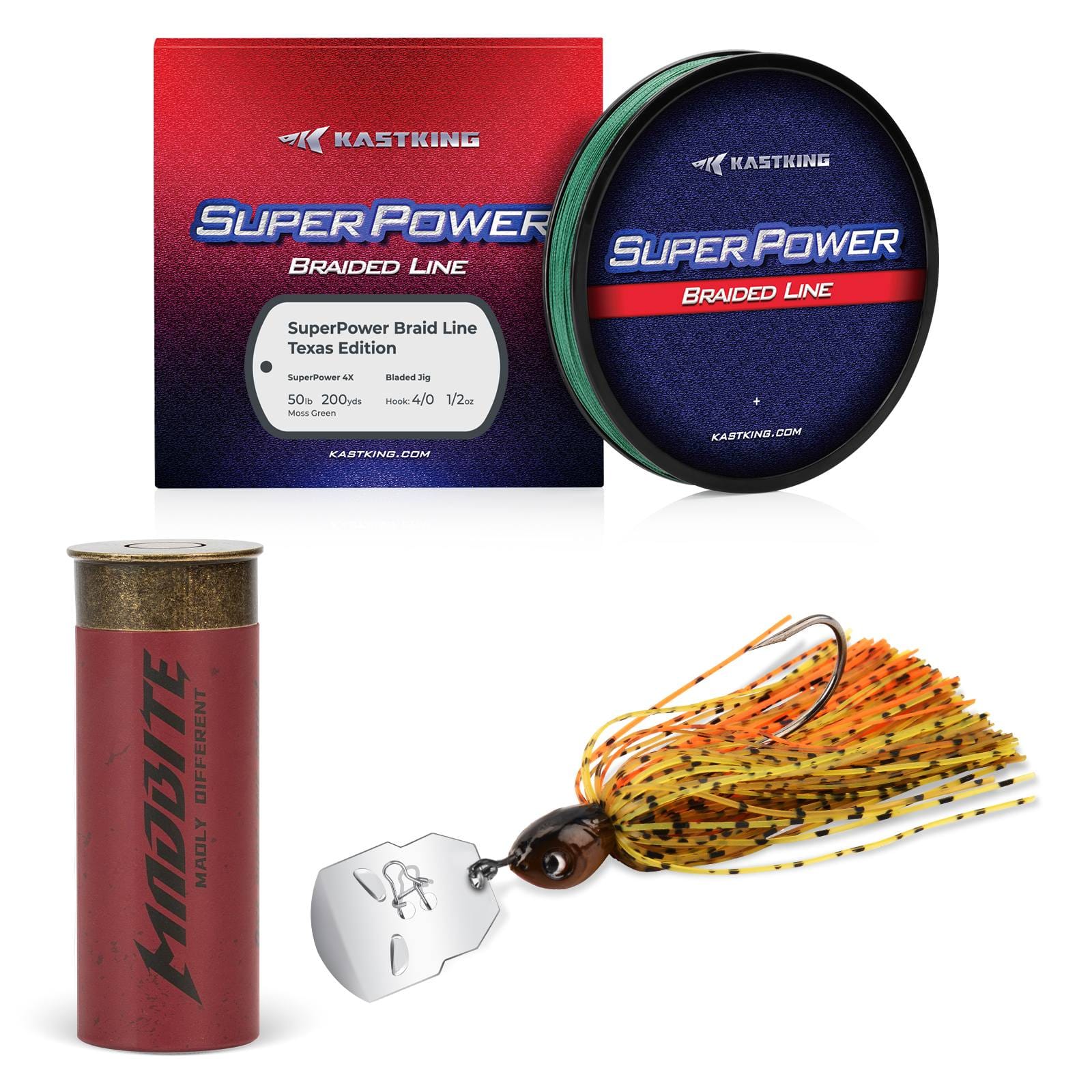 KastKing Superpower Braided Fishing Line and Lure Kit KastKing Superpower Braided Fishing Line and Lure Kit