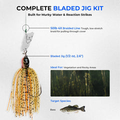 KastKing Superpower Braided Fishing Line and Lure Kit