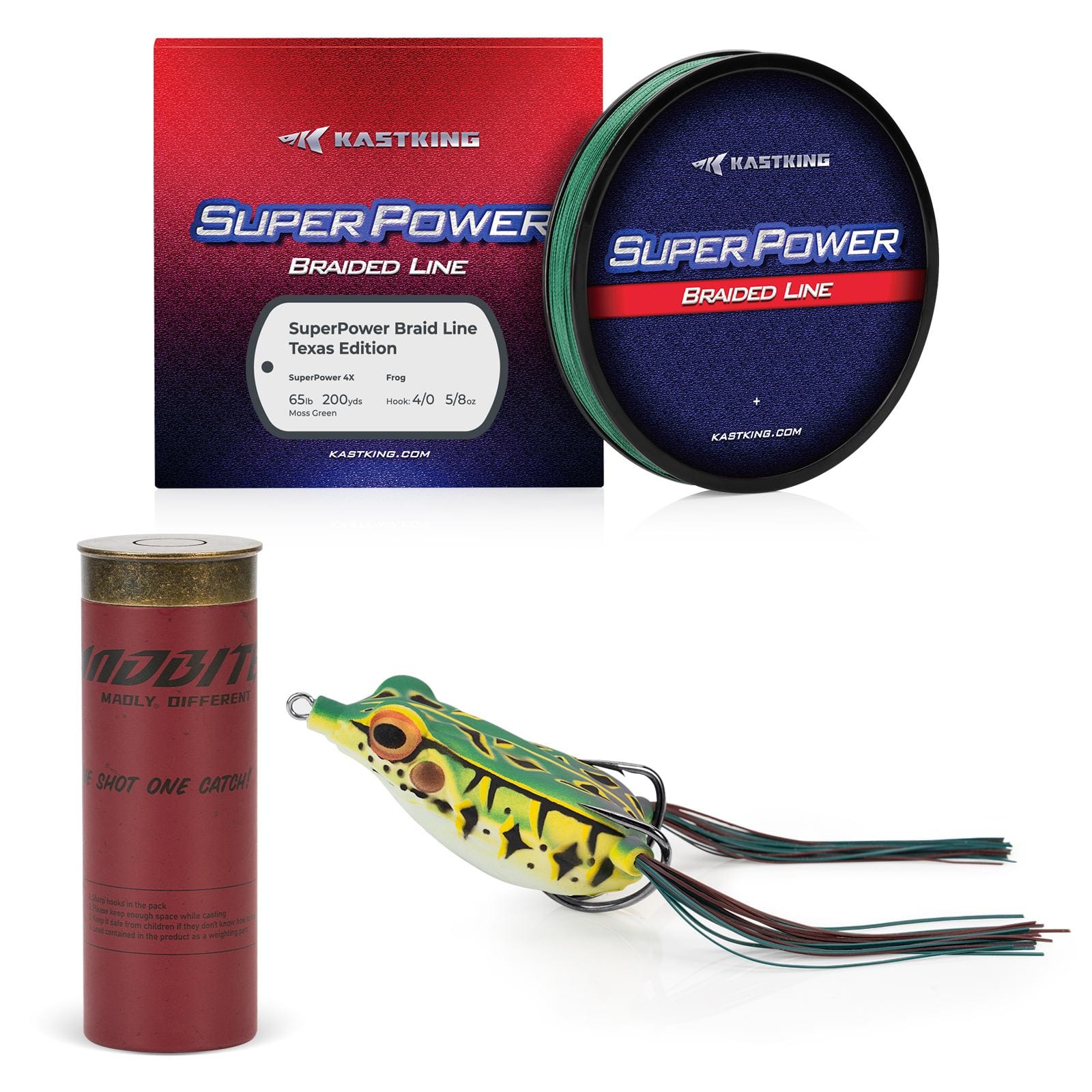 KastKing Superpower Braided Fishing Line and Lure Kit